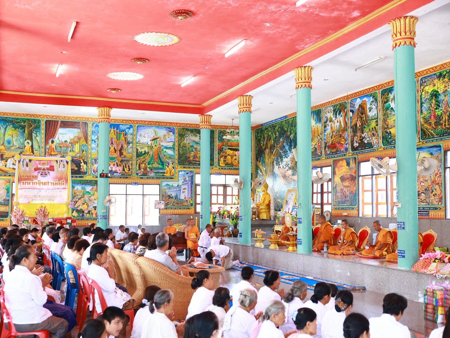 ภาพร่วมพิธีกรรมวัดกำพี้