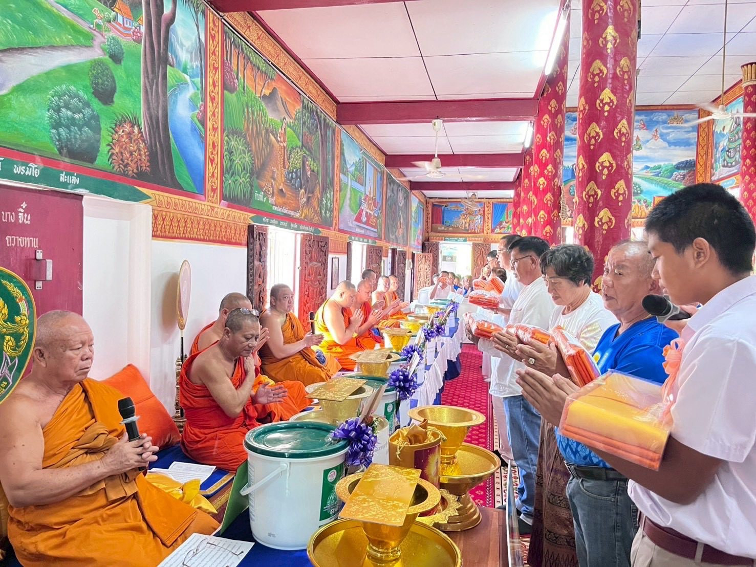 ภาพกล่าวคำถวายกฐินวัดขี้เหล็ก