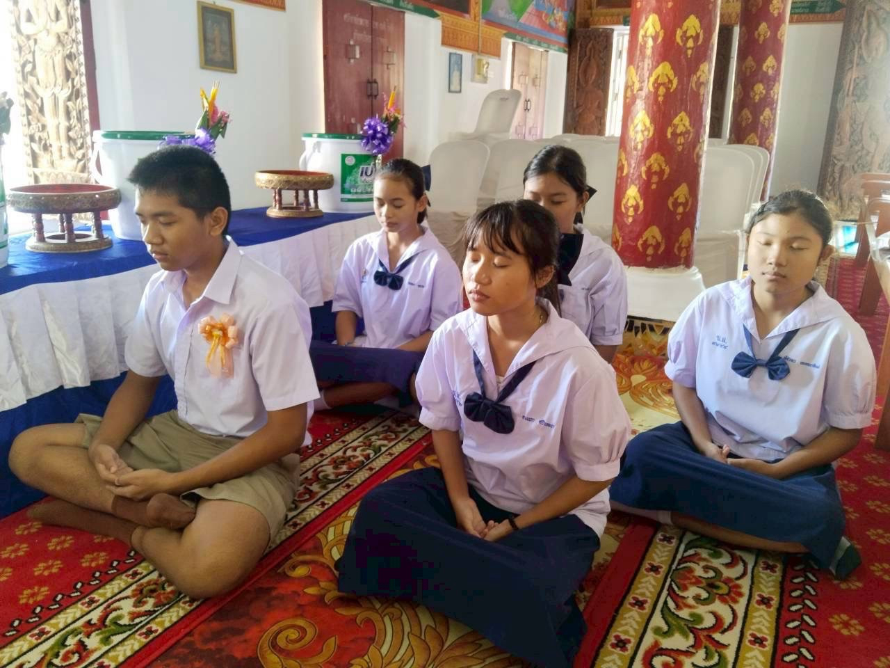 ภาพร่วมพิธีกรรมวัดขี้เหล็ก