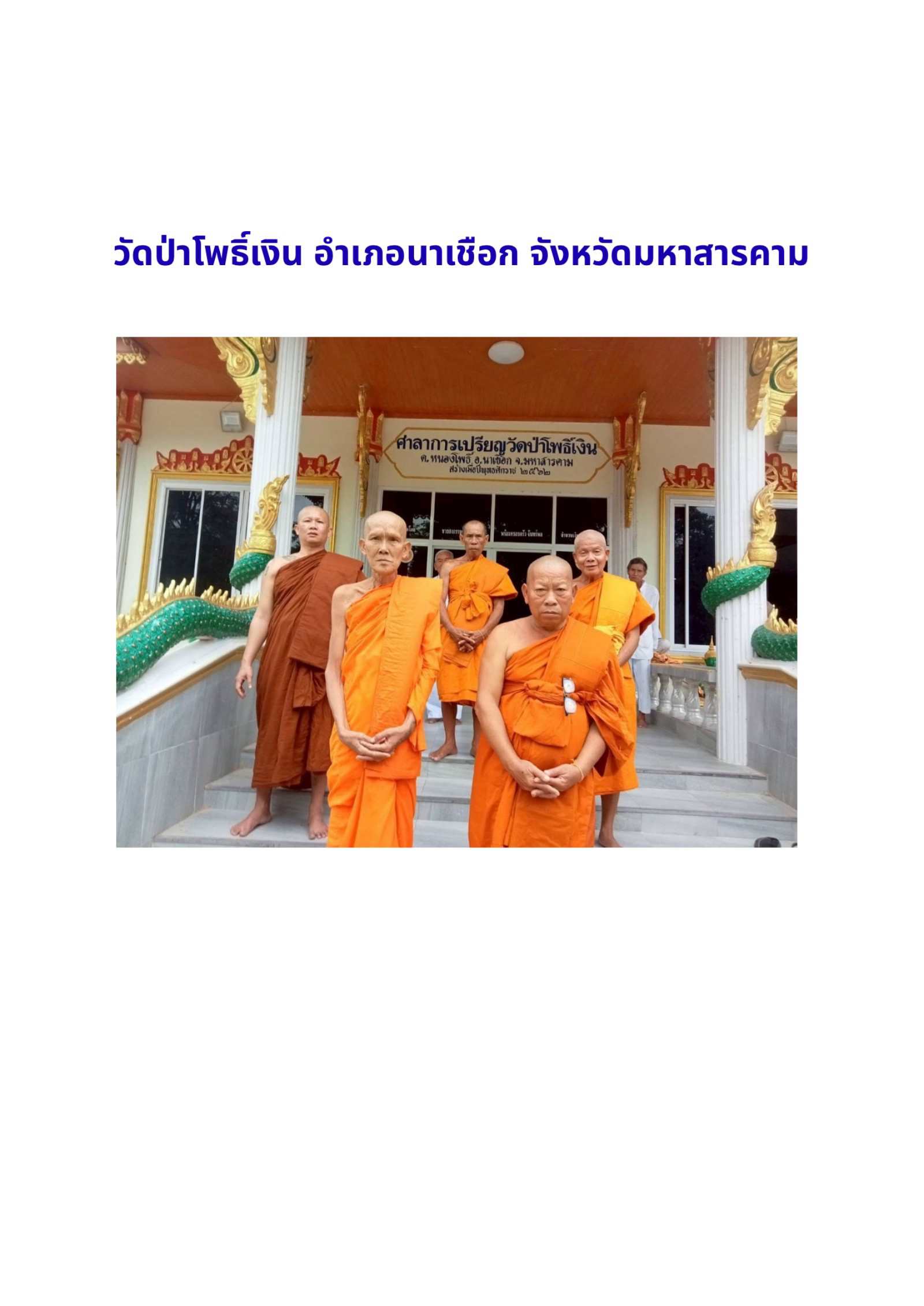 วัดป่าโพธิ์เงิน