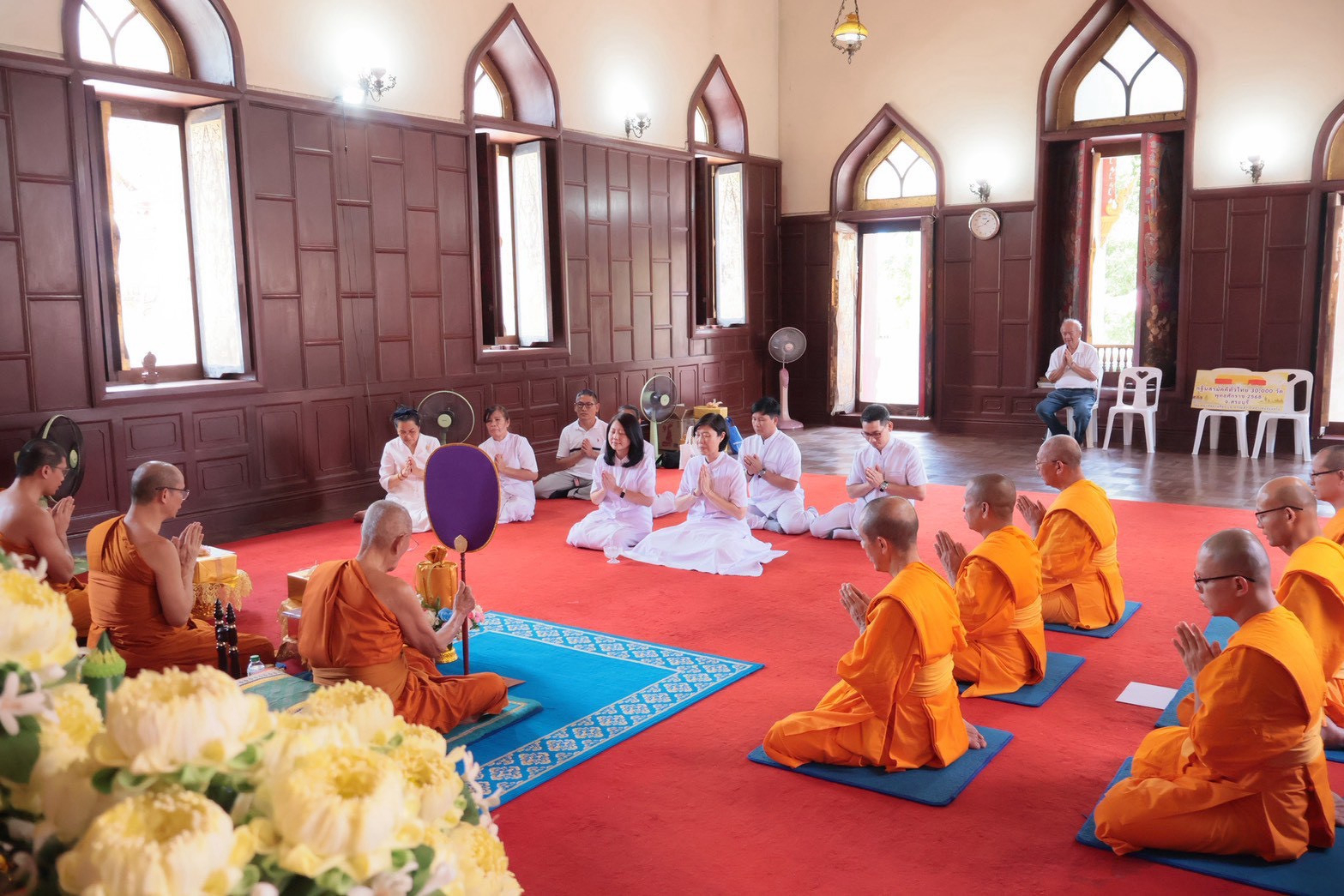 ภาพกล่าวคำถวายกฐินวัดศรีบุรีรตนาราม