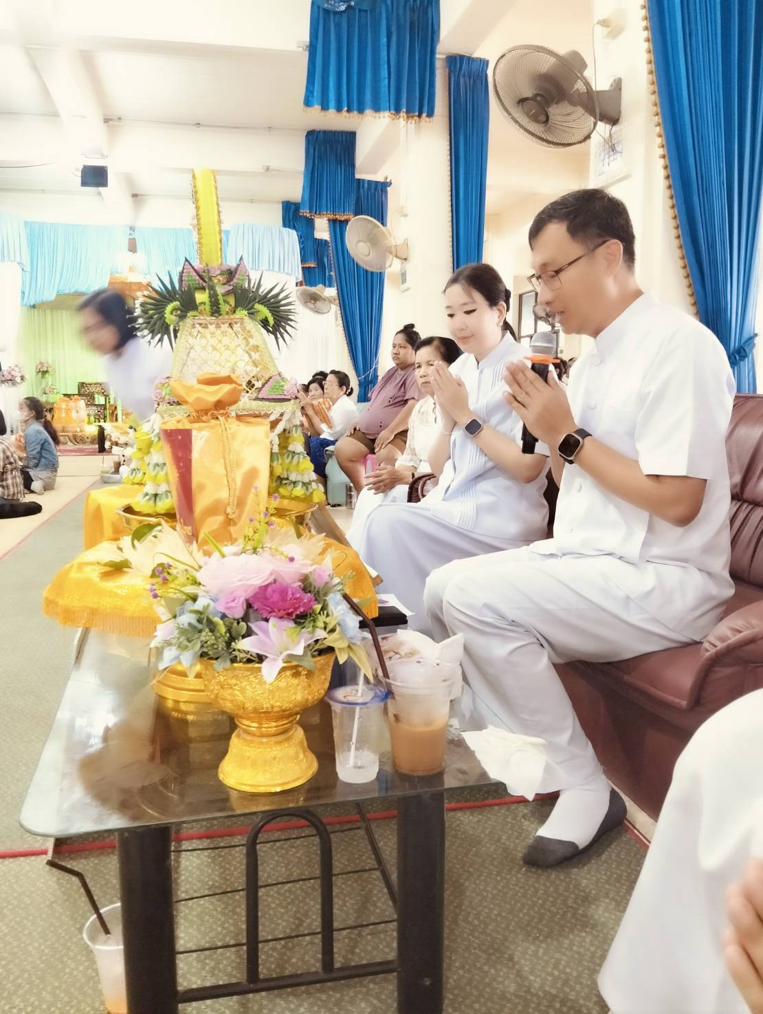 ภาพกล่าวคำถวายกฐินวัดท่าพิกุลทอง