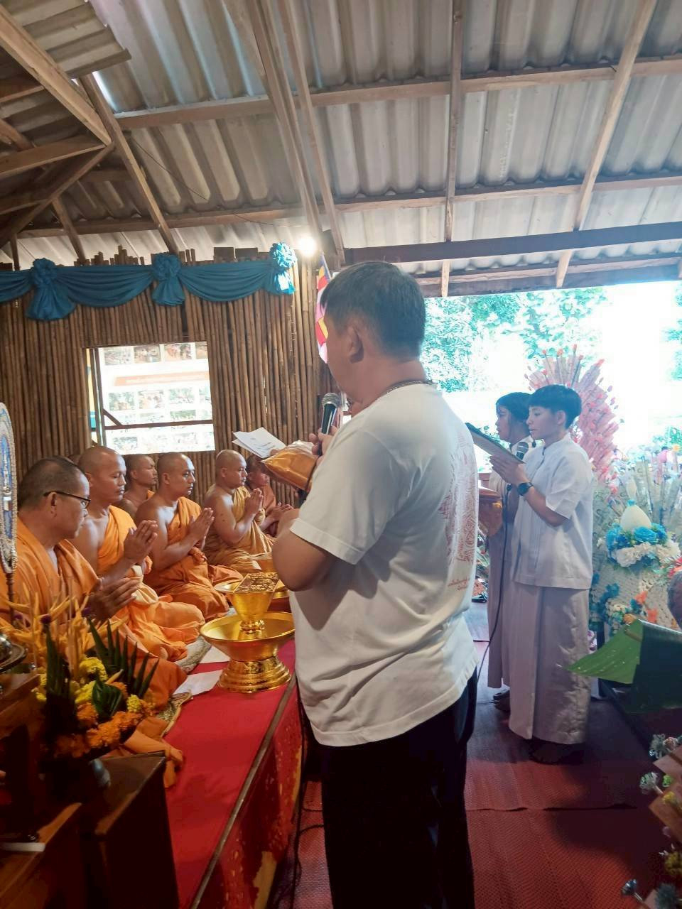 ภาพกล่าวคำถวายกฐินที่พักสงฆ์พระธาตุแตงโม