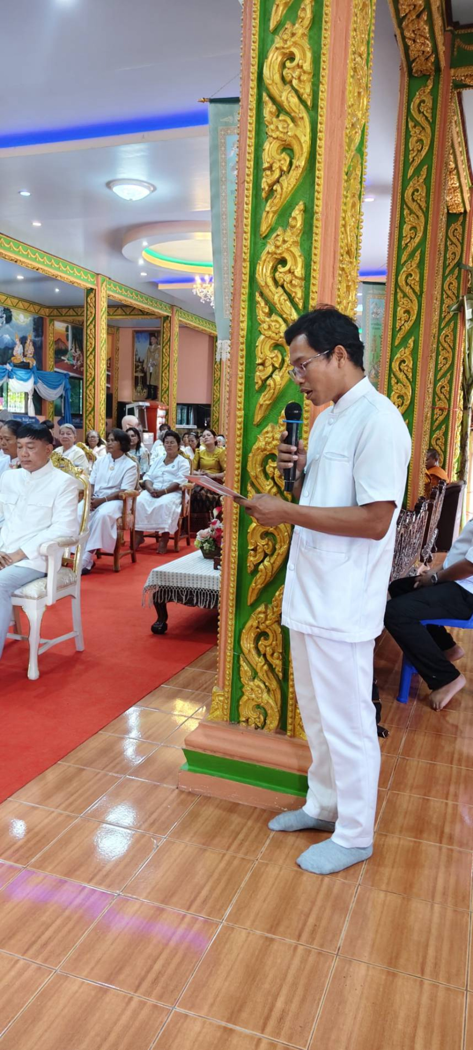 ภาพกล่าวคำถวายกฐินวัดอังกัญโคกบรรเลง