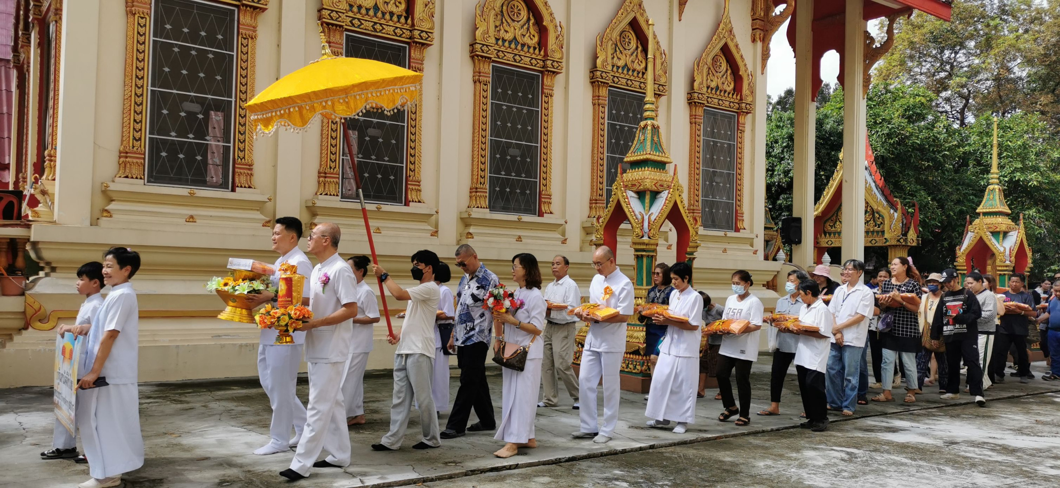 ภาพร่วมขบวนกฐินวัดเยื้องคงคาราม