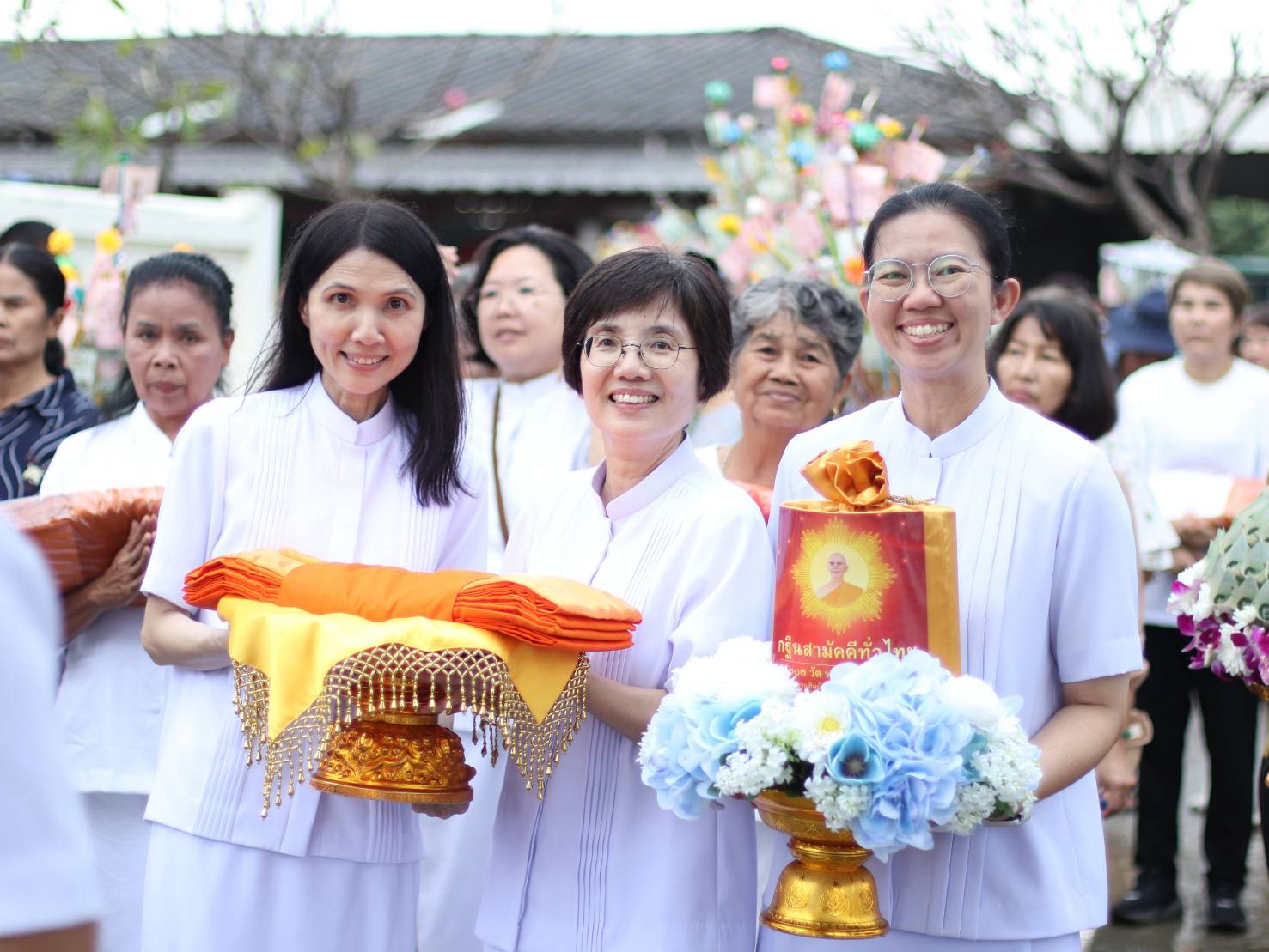 ภาพร่วมพิธีกรรมวัดโคกสำโรง