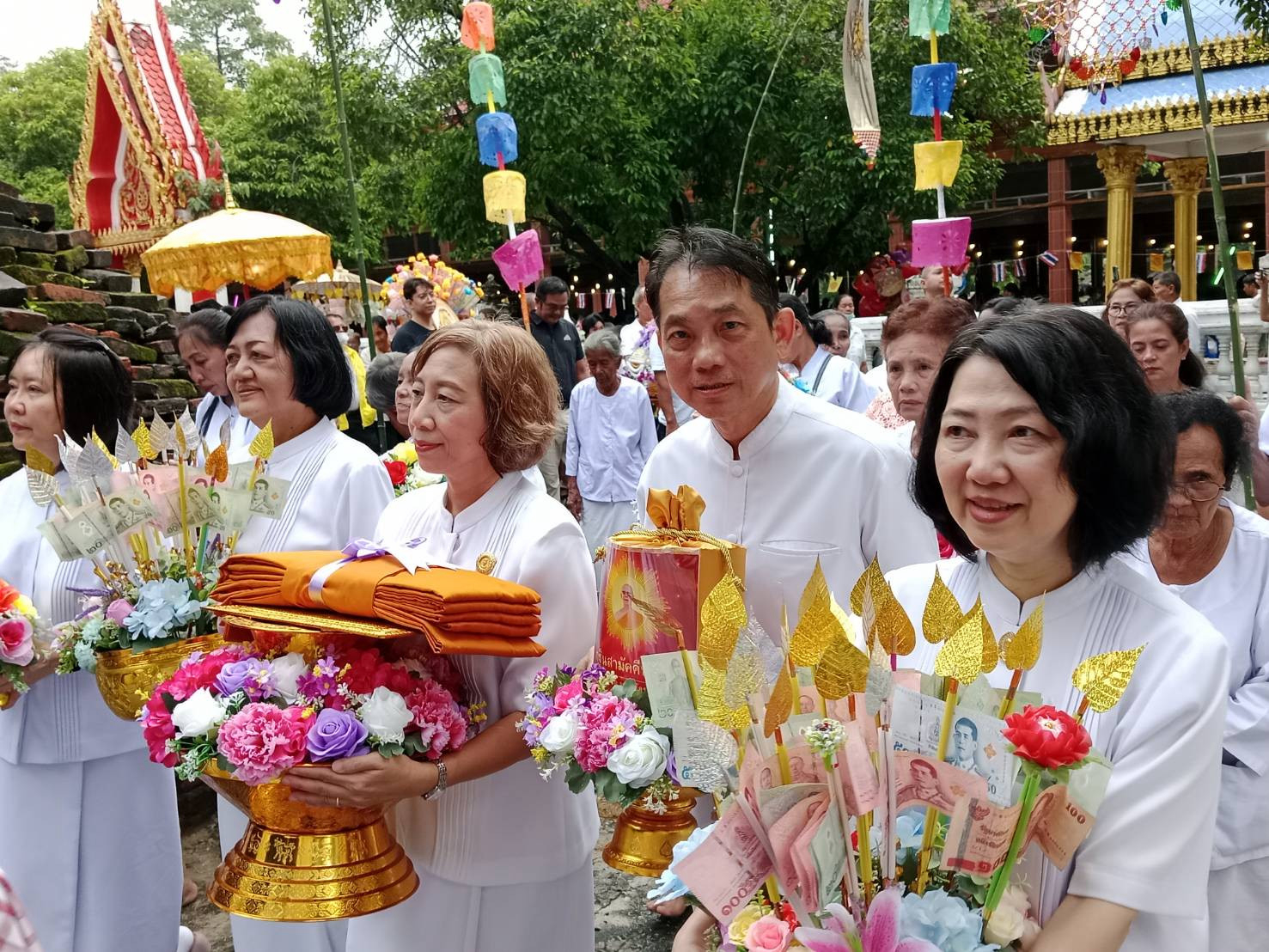 ภาพร่วมพิธีกรรมวัดโบสถ์วิทยาคาร