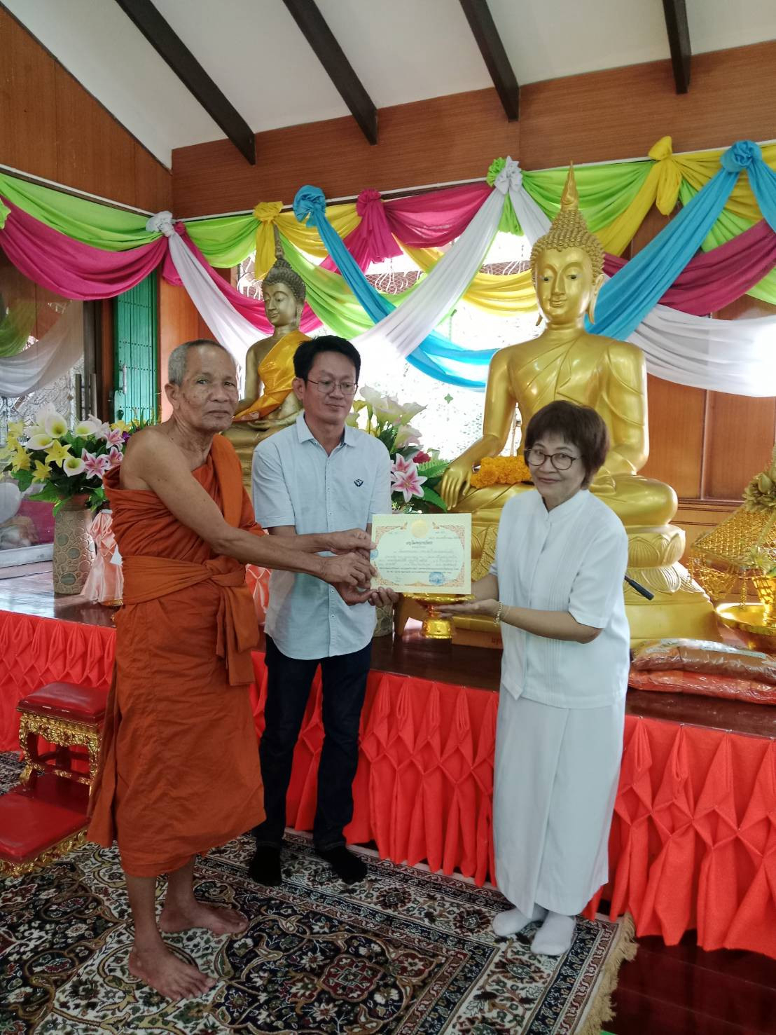 ภาพร่วมพิธีกรรมวัดกำมะเชียร