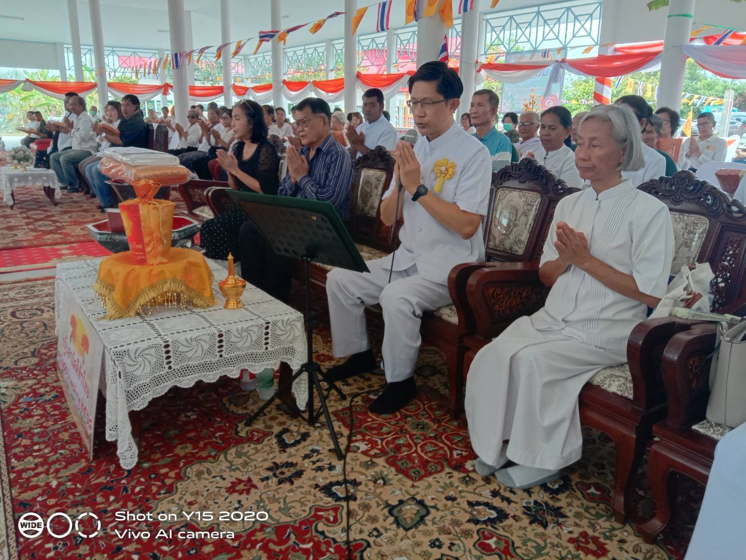 ภาพกล่าวคำถวายกฐินสำนักปฏิบัติธรรมสาขาวัดแก้วพิจิตร