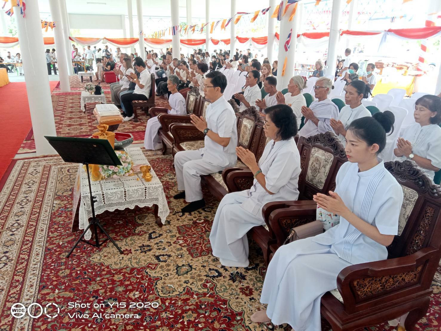ภาพร่วมพิธีกรรมสำนักปฏิบัติธรรมสาขาวัดแก้วพิจิตร