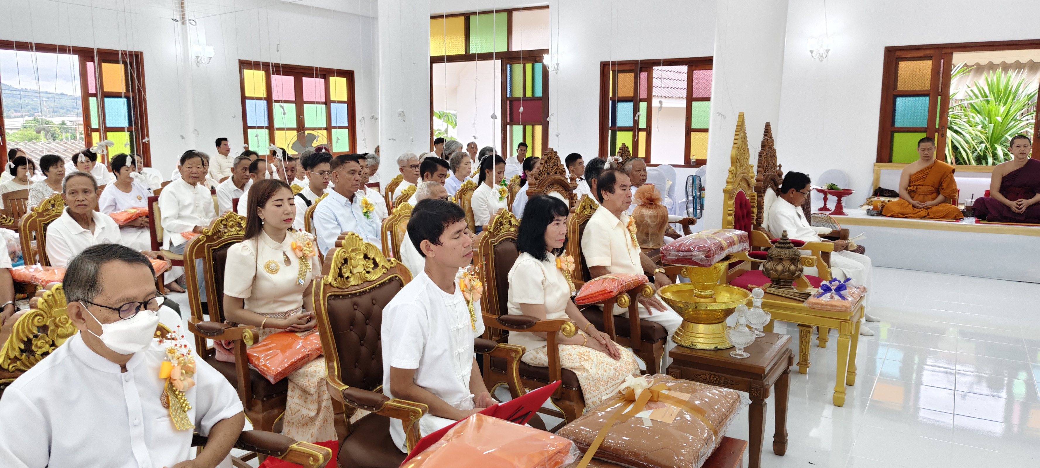ภาพร่วมพิธีกรรมวัดสันต้นกอก