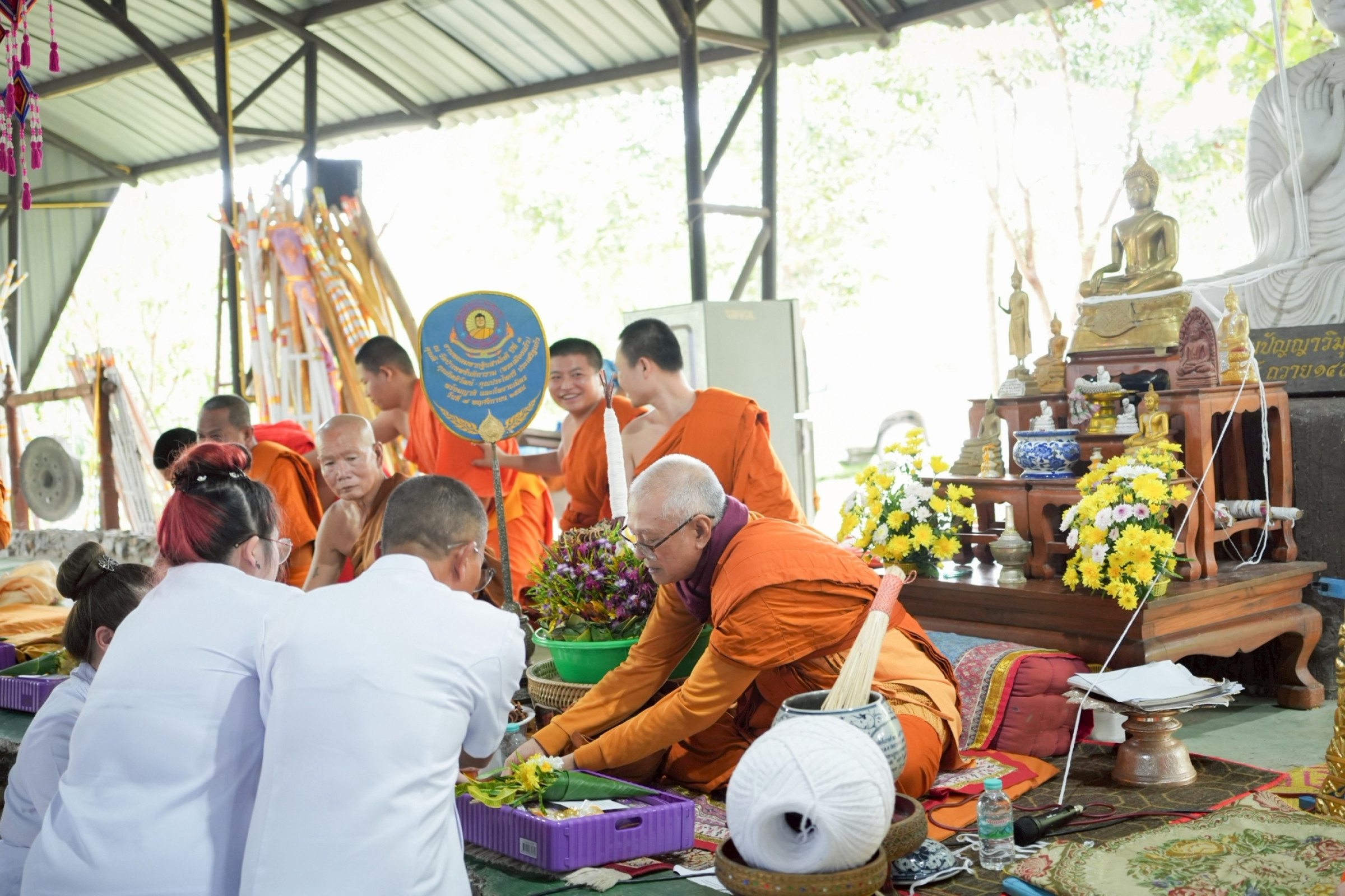 ภาพการถวายปัจจัยวัดป่าขันติการาม