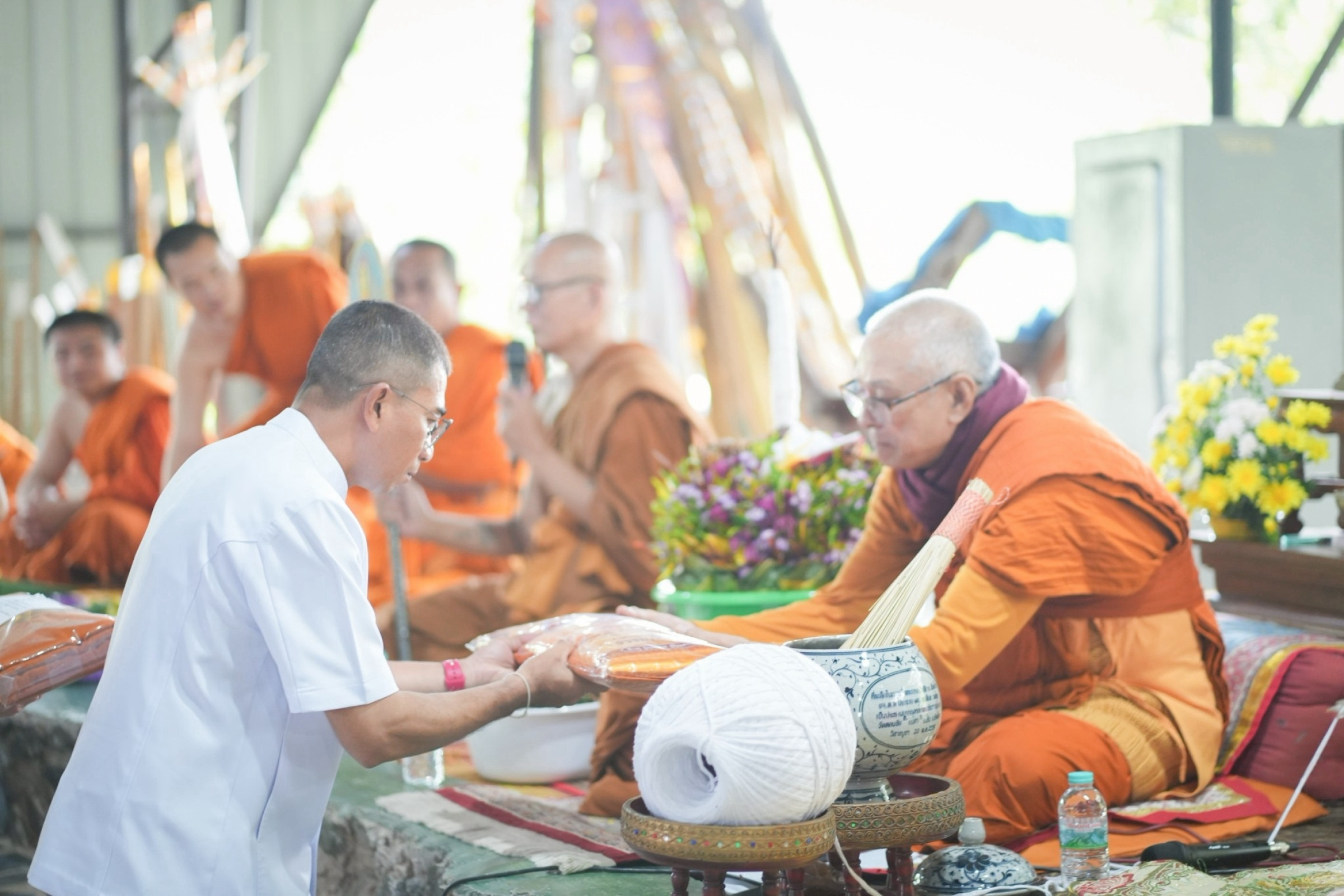 ภาพร่วมพิธีกรรมวัดป่าขันติการาม