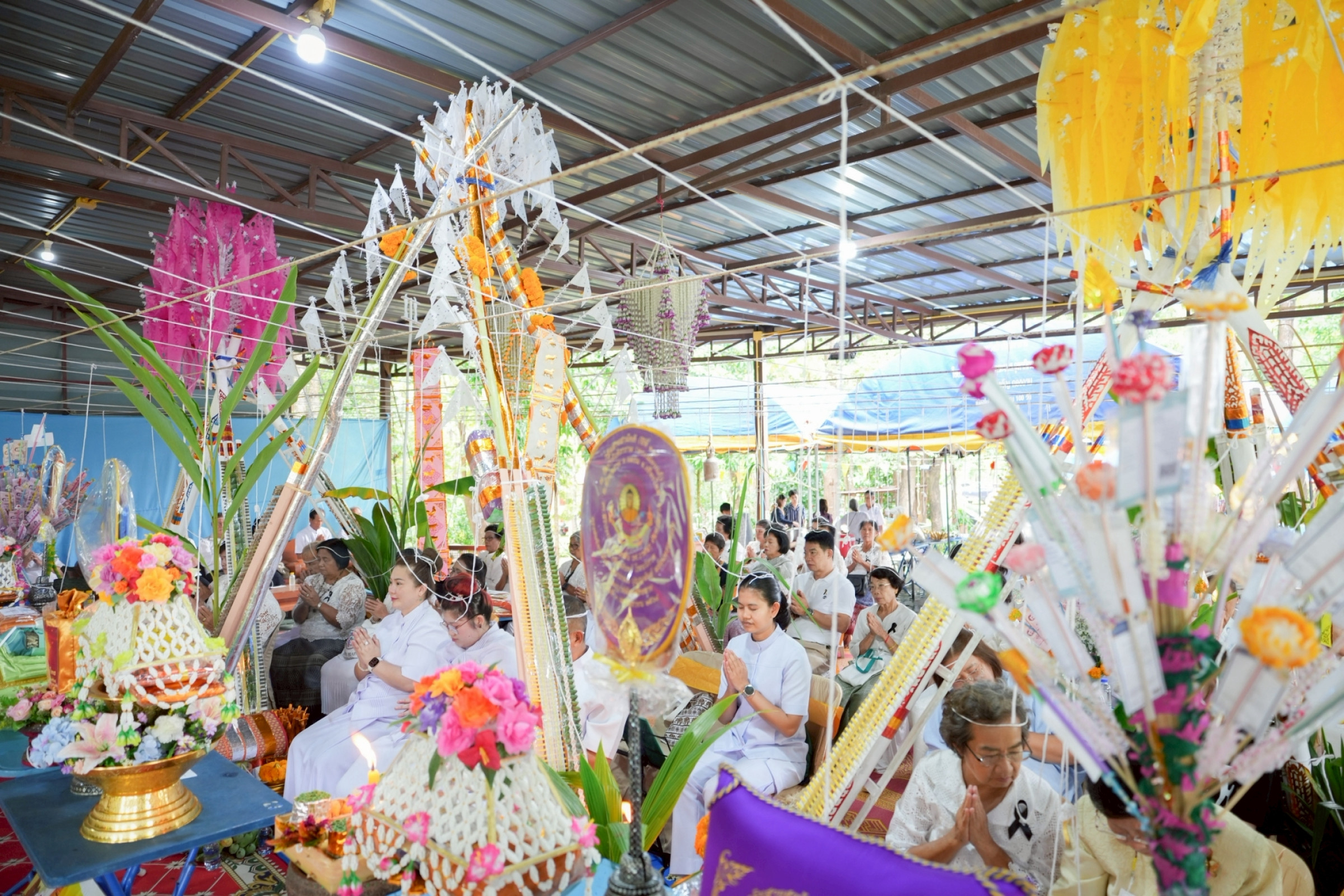 ภาพร่วมพิธีกรรมวัดป่าขันติการาม