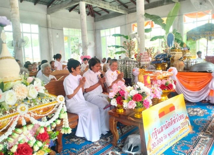 ภาพกล่าวคำถวายกฐินวัดหัวกระทุ่ม