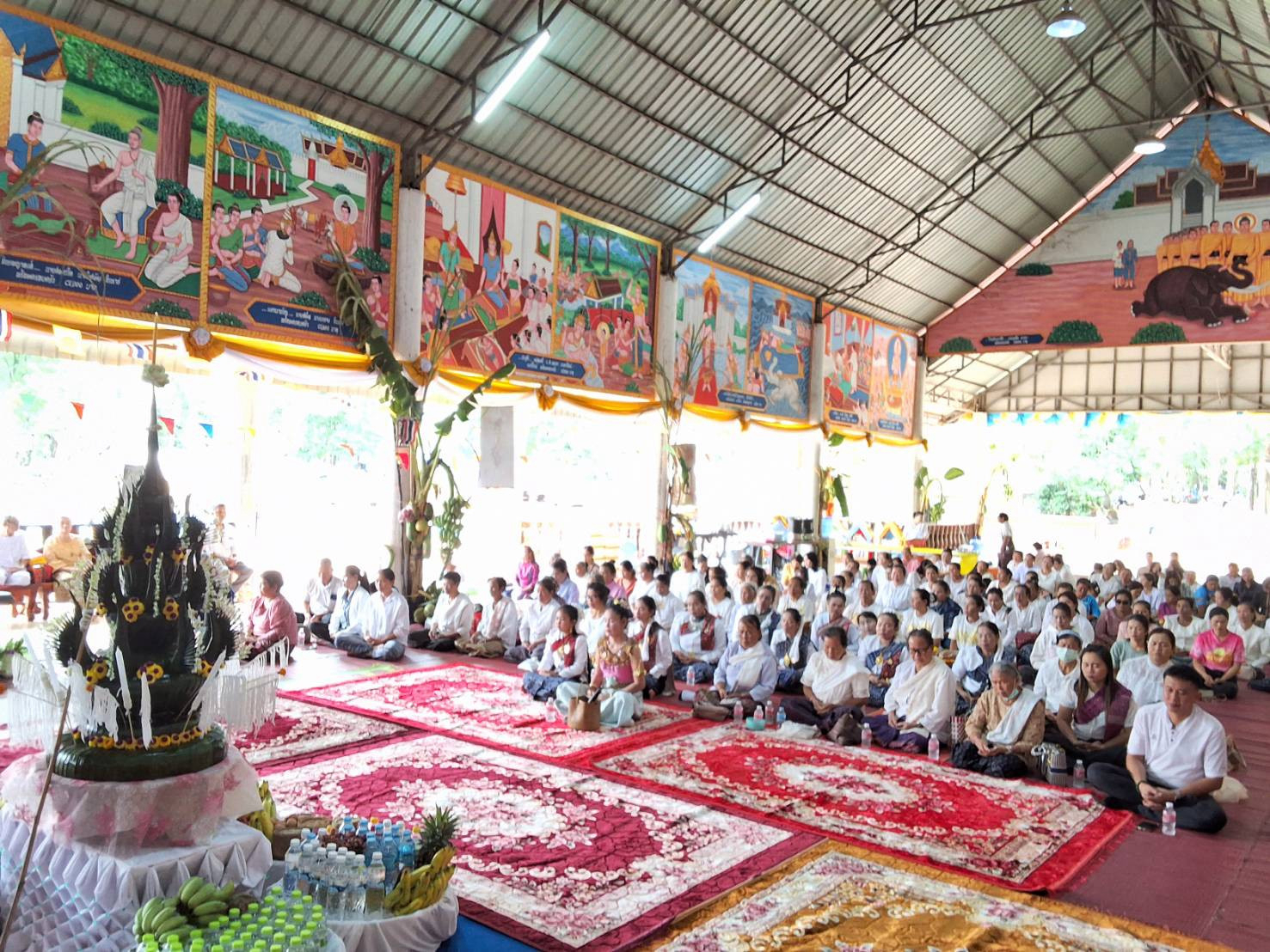 ภาพร่วมพิธีกรรมวัดป่านาอุดมวนาราม