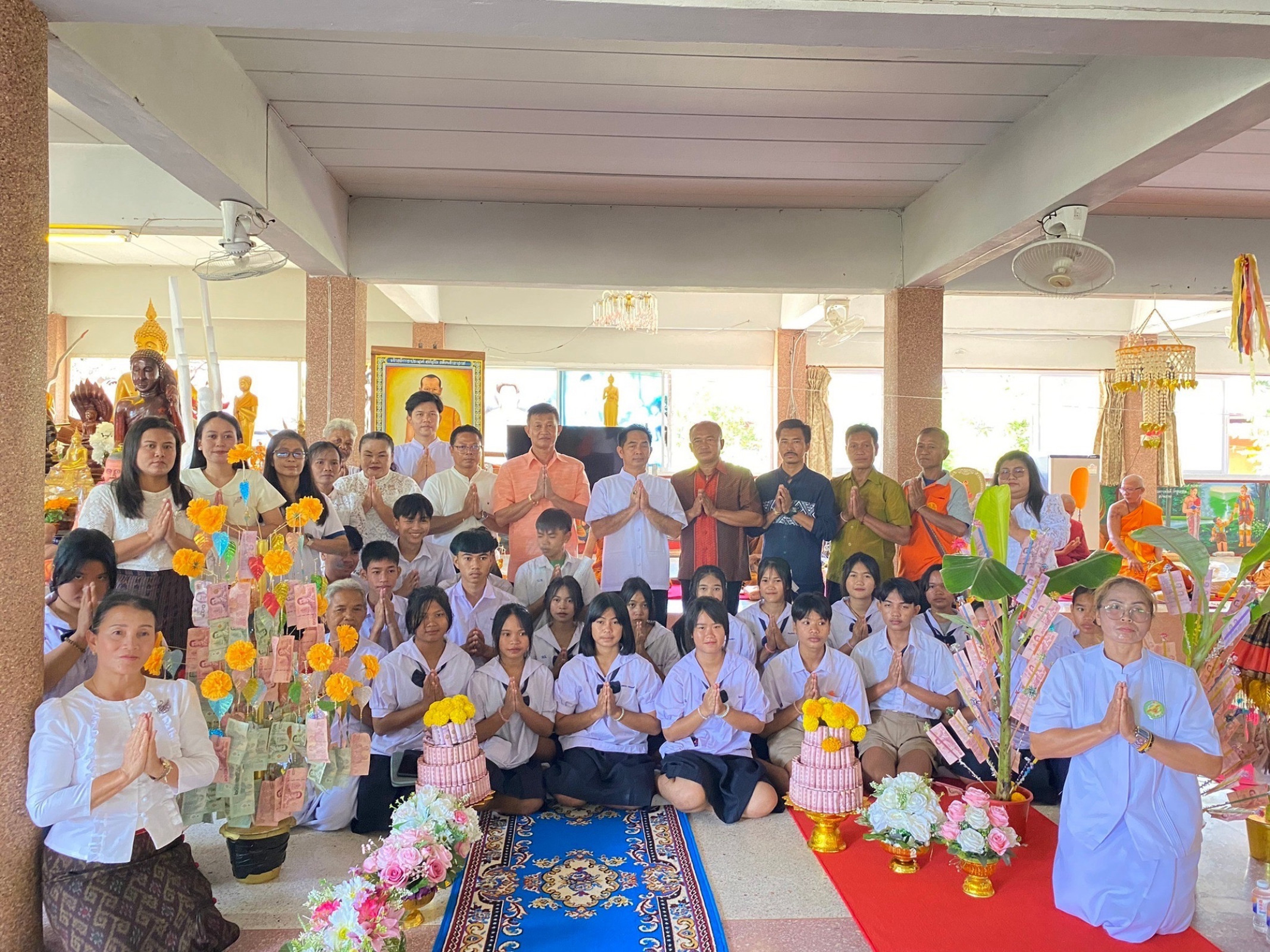 ภาพร่วมพิธีกรรมวัดบ้านหนองการะโก