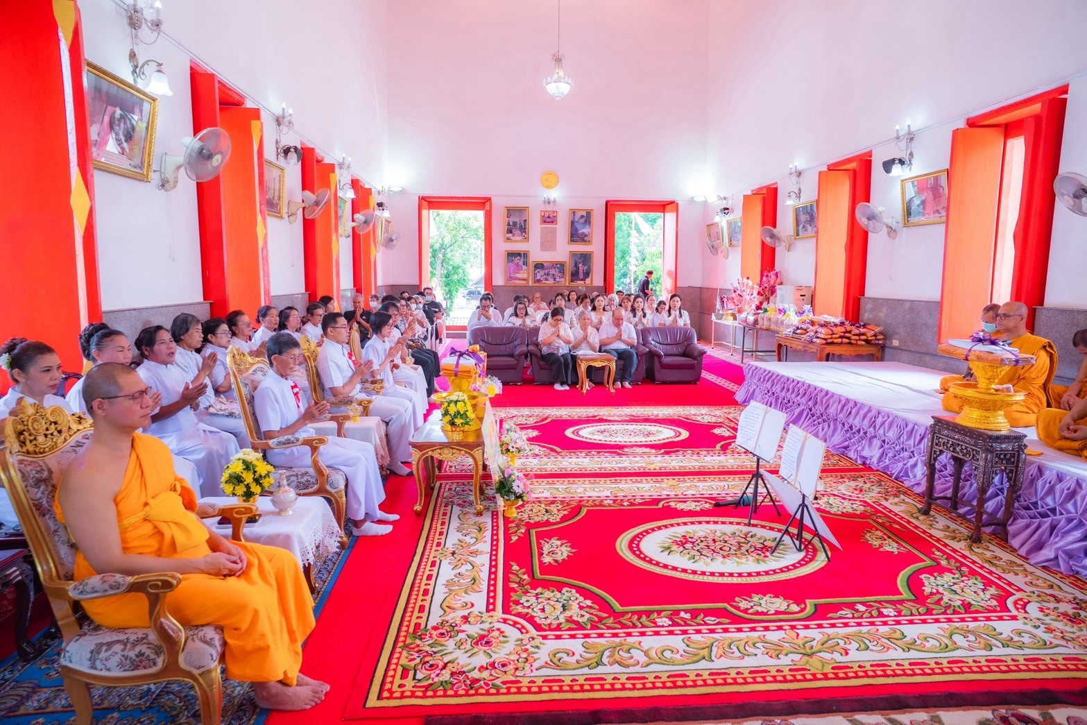 ภาพร่วมพิธีกรรมวัดศีลขันธาราม