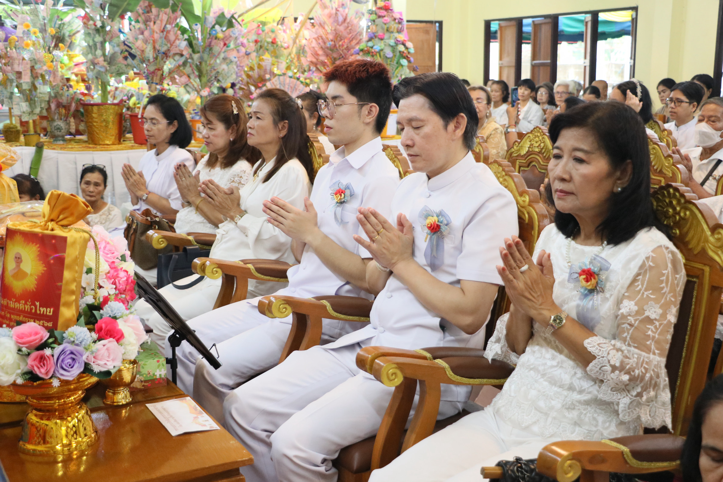 ภาพร่วมพิธีกรรมวัดกัลยาณีทรงธรรม