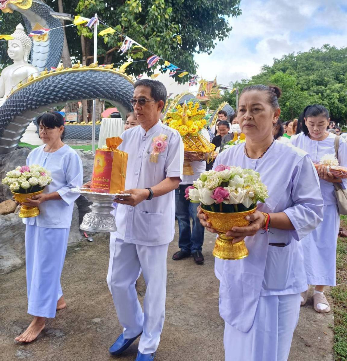 ภาพร่วมพิธีกรรมวัดวังเลาประชานิมิต