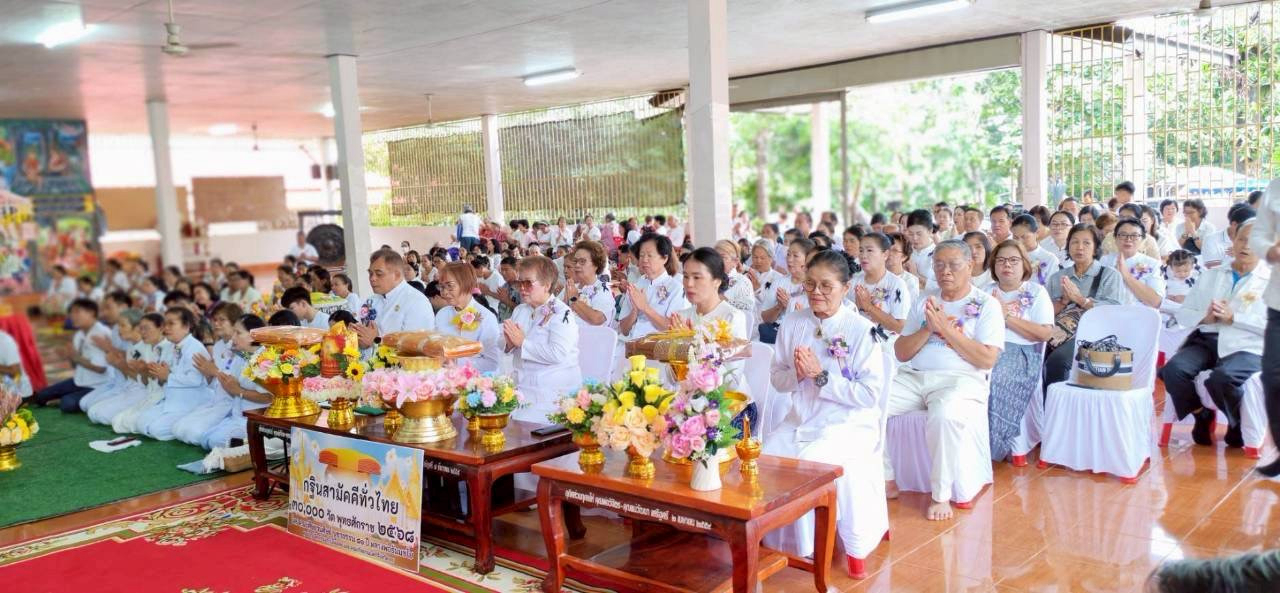 ภาพกล่าวคำถวายกฐินวัดโพธิ์ชัย