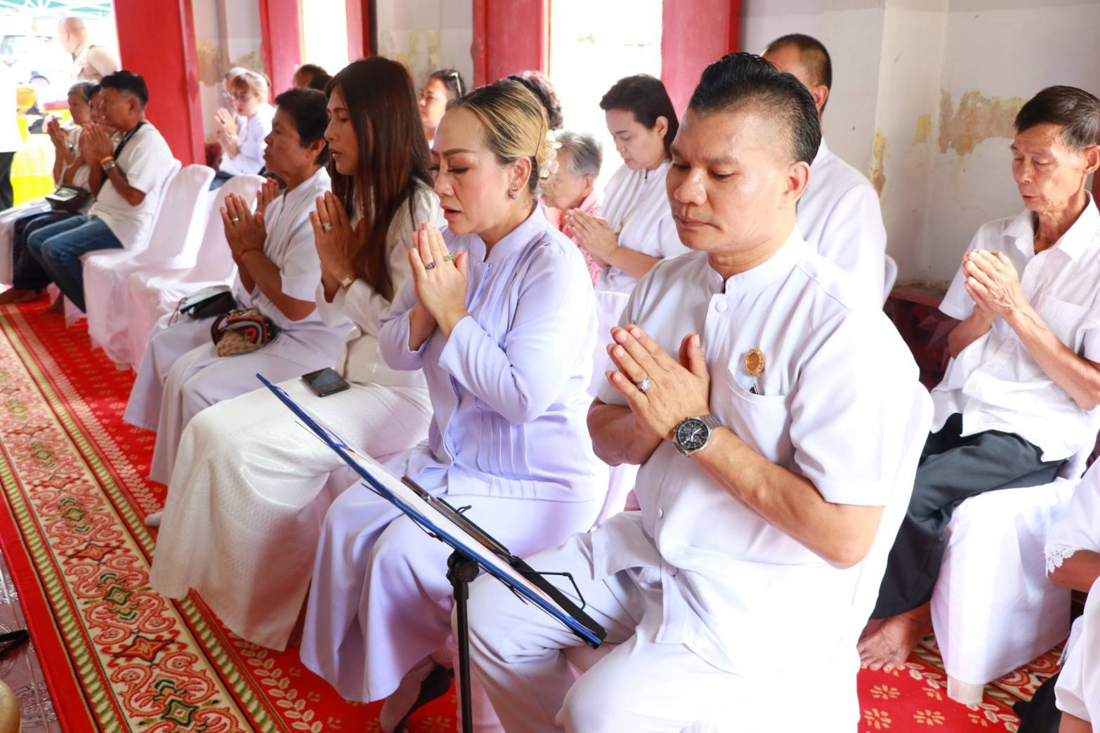 ภาพร่วมพิธีกรรมวัดนาบุญเฉลิมราษฎร์