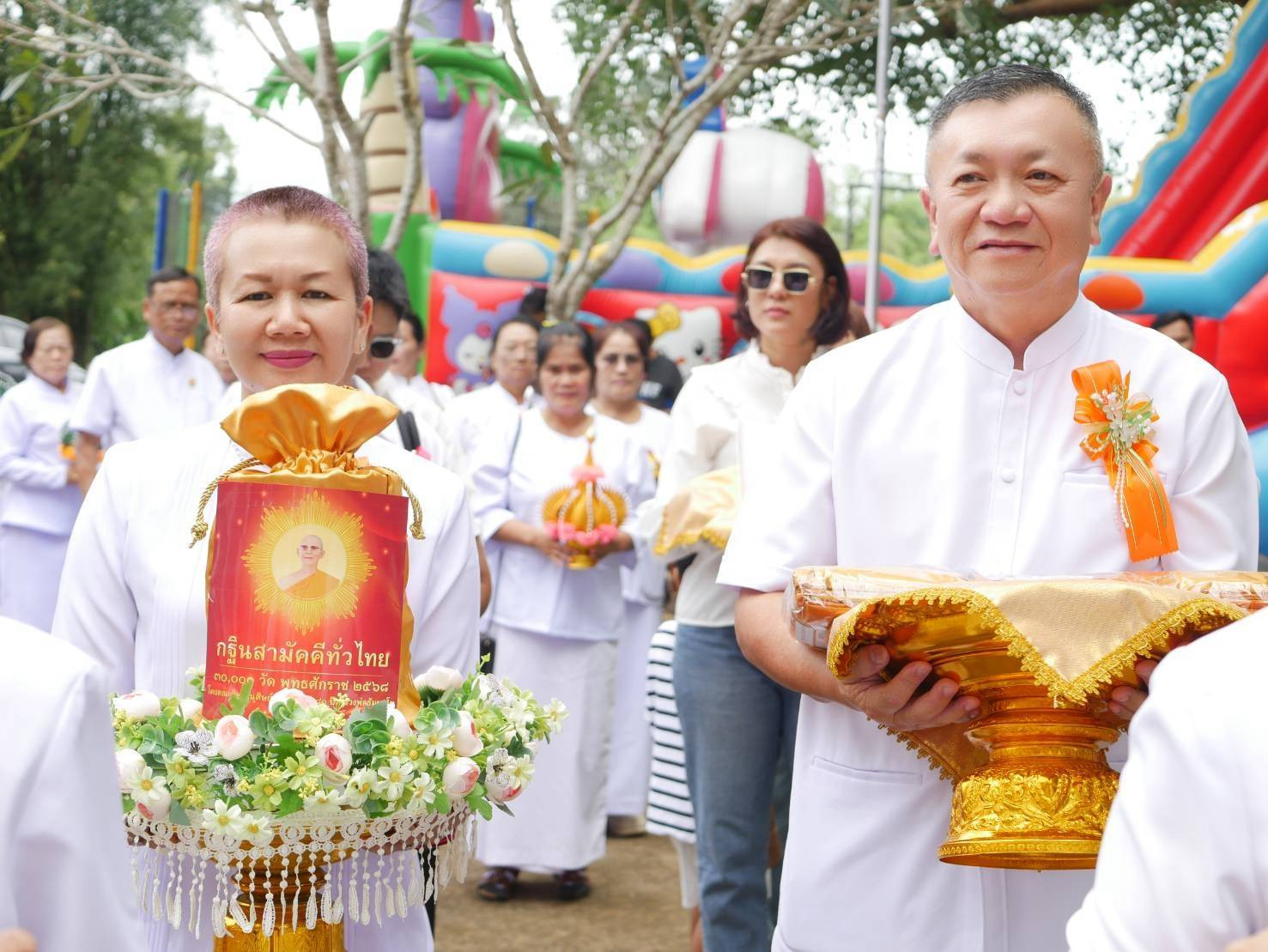ภาพร่วมพิธีกรรมวัดชะอม