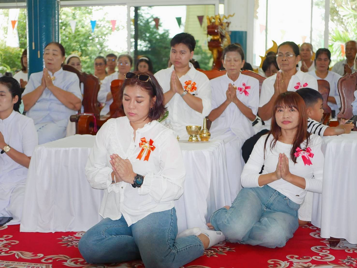 ภาพร่วมพิธีกรรมวัดชะอม
