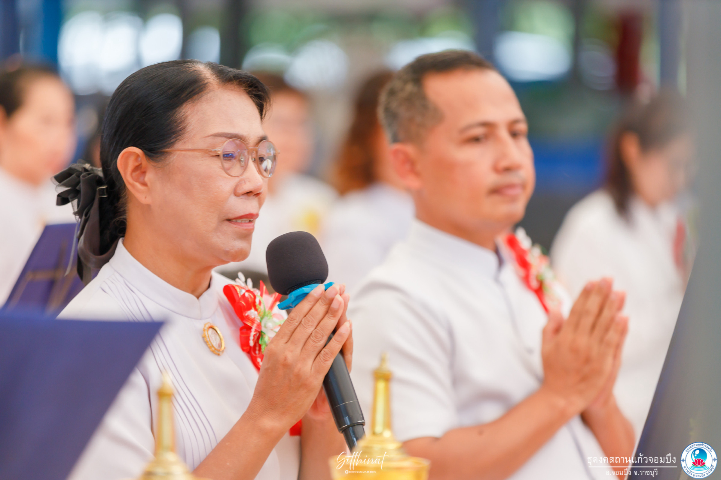 ภาพกล่าวคำถวายกฐินธุดงคสถานแก้วจอมบึง