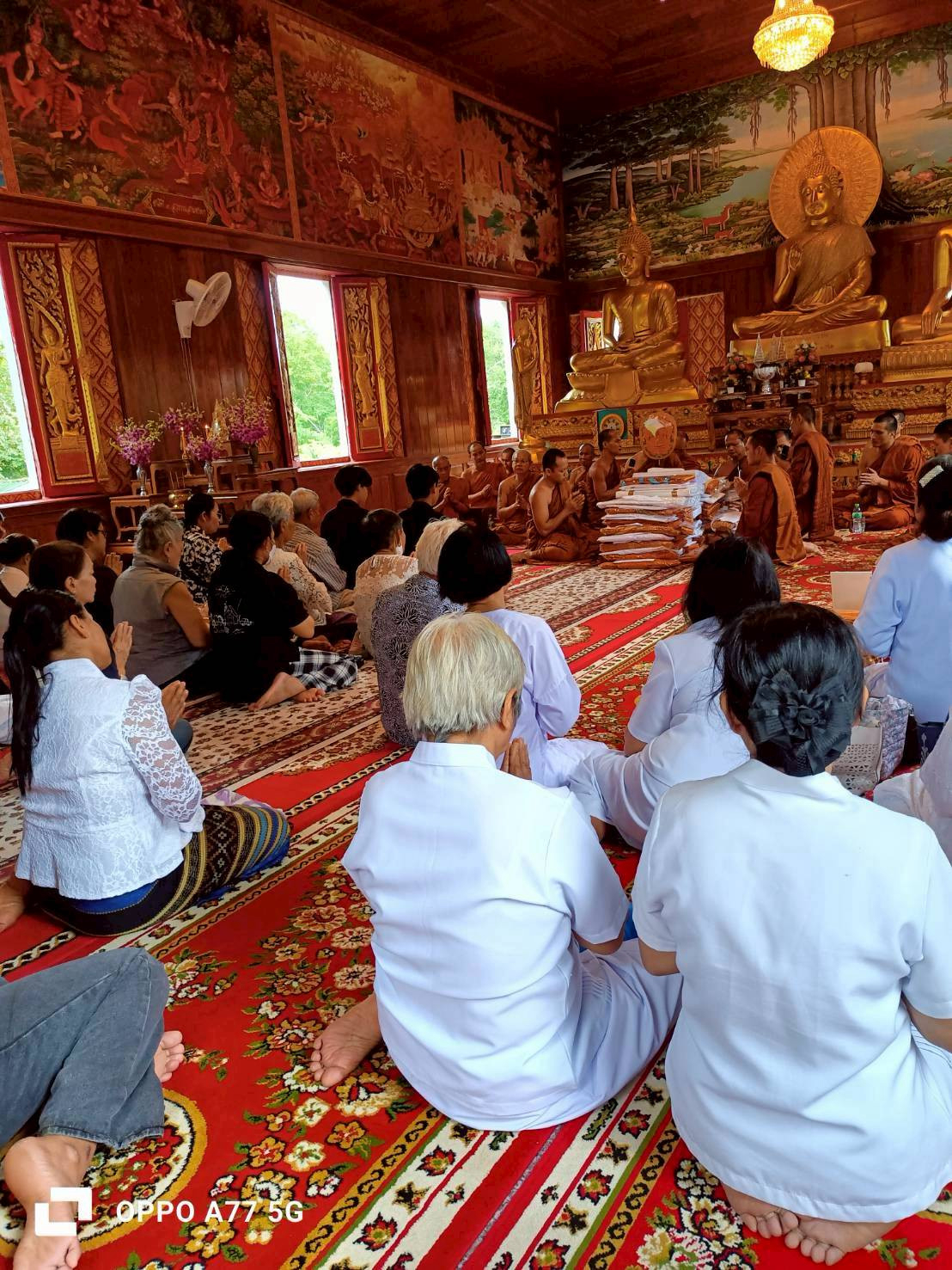 ภาพร่วมพิธีกรรมวัดป่าพุบอน