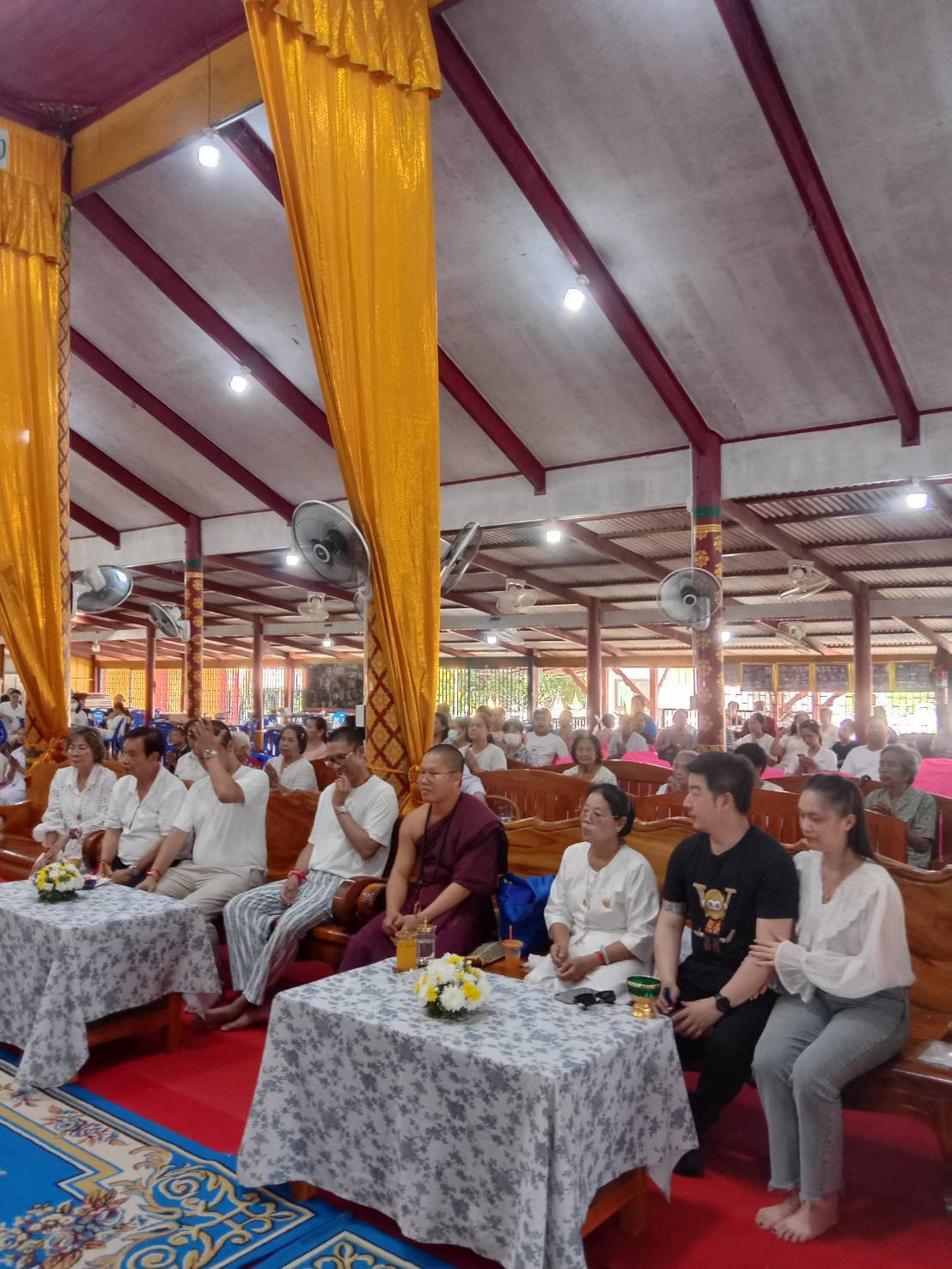 ภาพร่วมพิธีกรรมวัดวังพระนอน