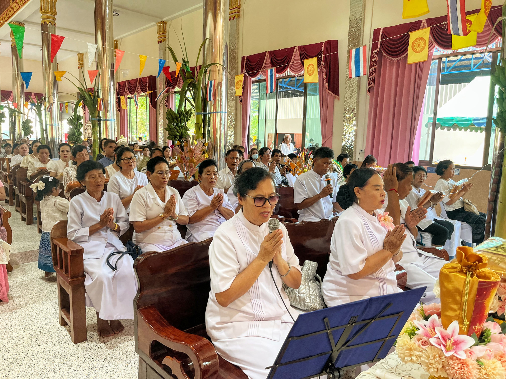 ภาพกล่าวคำถวายกฐินวัดโนนสะอาด