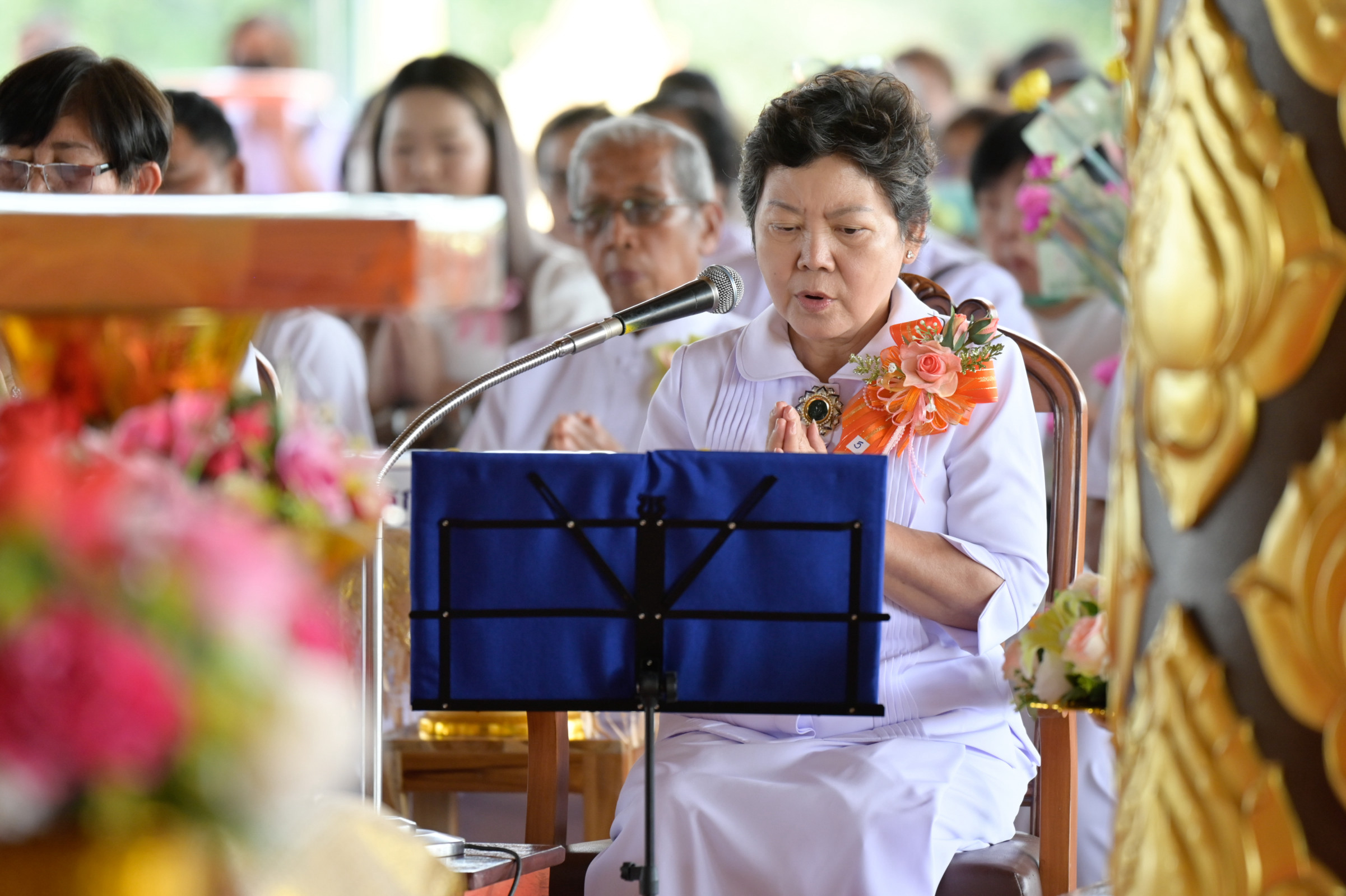 ภาพกล่าวคำถวายกฐินธุดงคสถานอุบลราชธานี