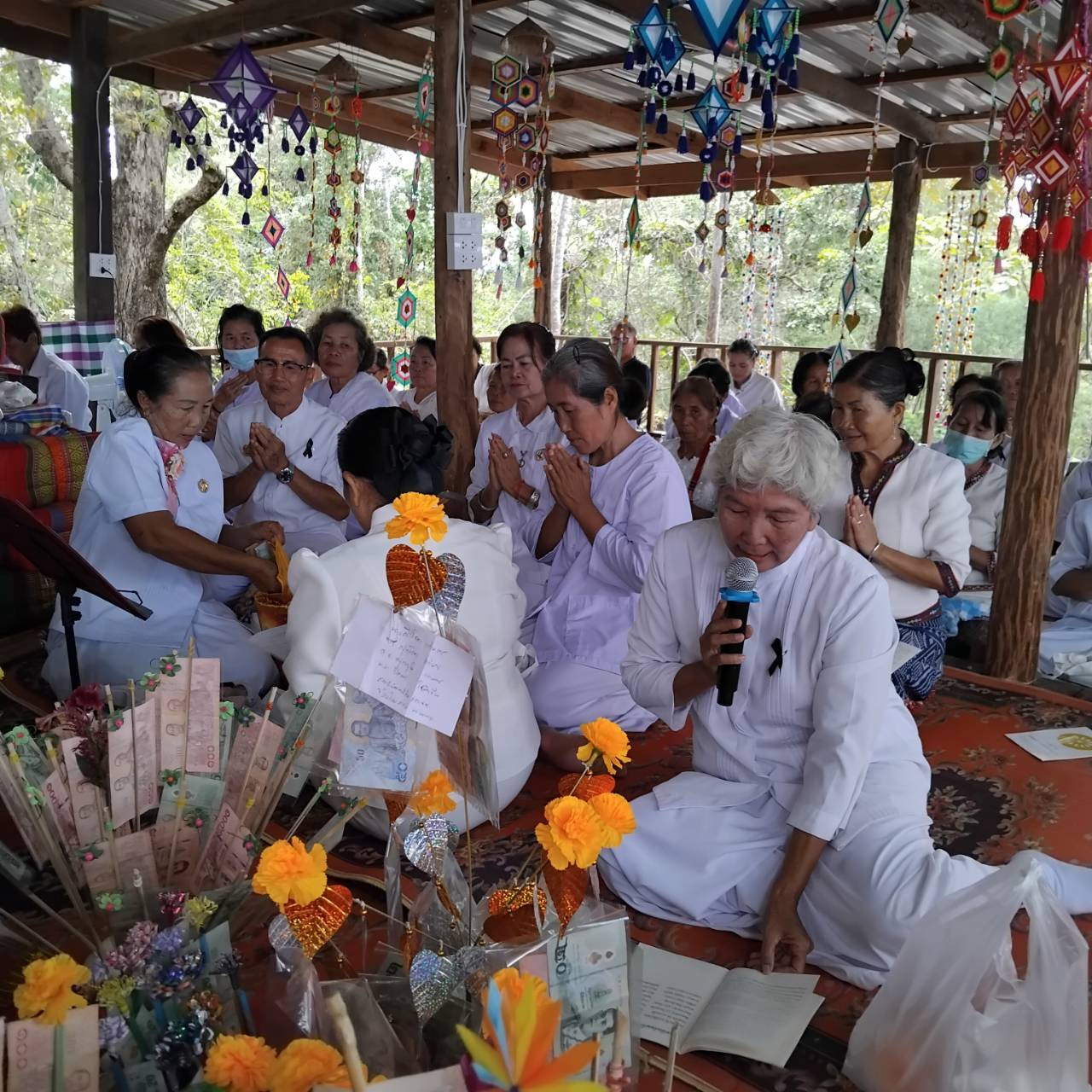 ภาพกล่าวคำถวายกฐินที่พักสงฆ์ภูส่องดาว