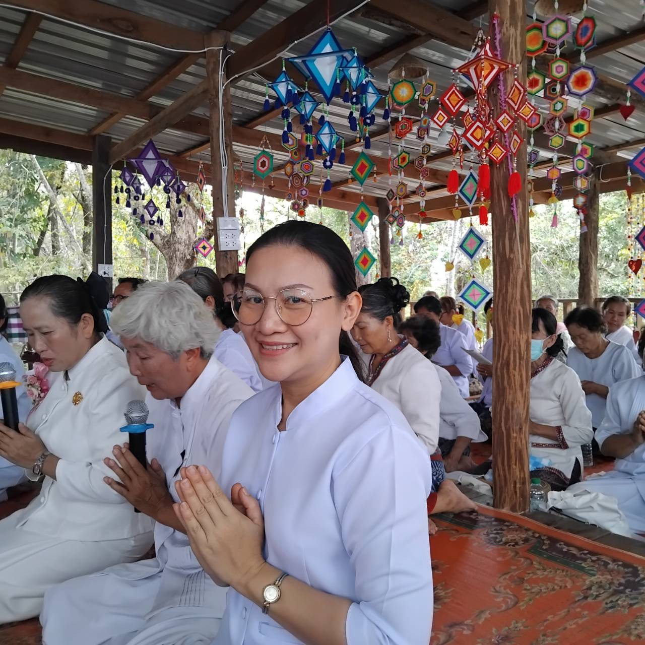 ภาพร่วมพิธีกรรมที่พักสงฆ์ภูส่องดาว