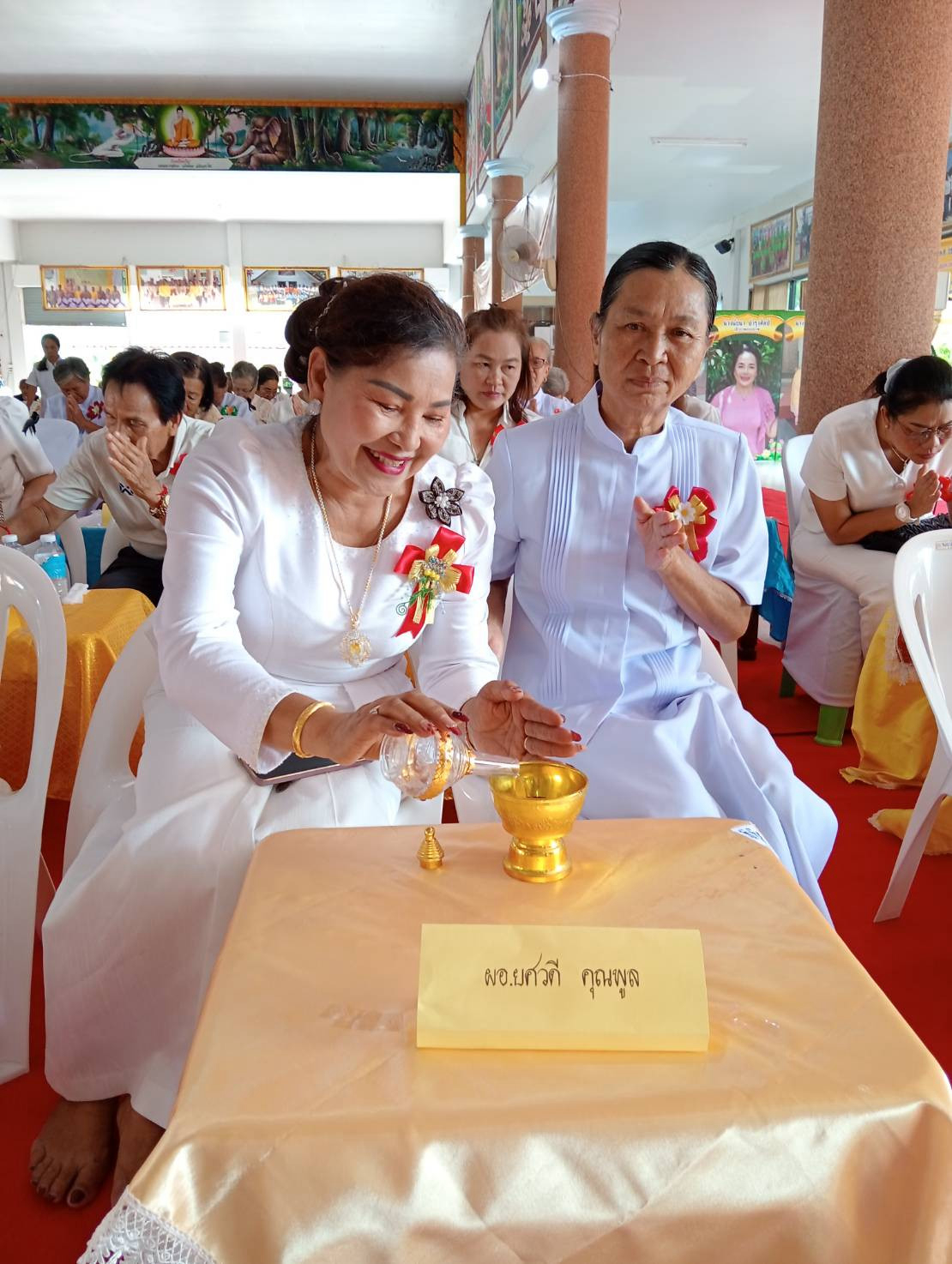 ภาพร่วมพิธีกรรมวัดเขมไชยาราม