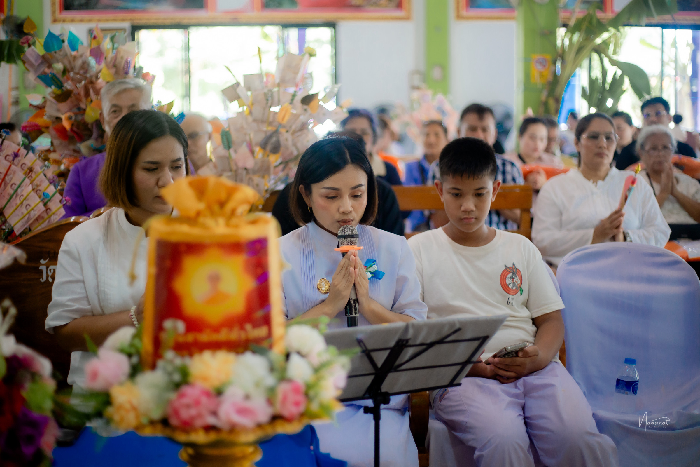 ภาพกล่าวคำถวายกฐินวัดพึ่งคงคาราม