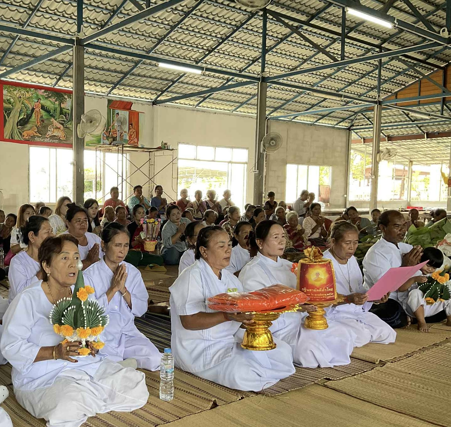 ภาพกล่าวคำถวายกฐินวัดสระดอกเกษ