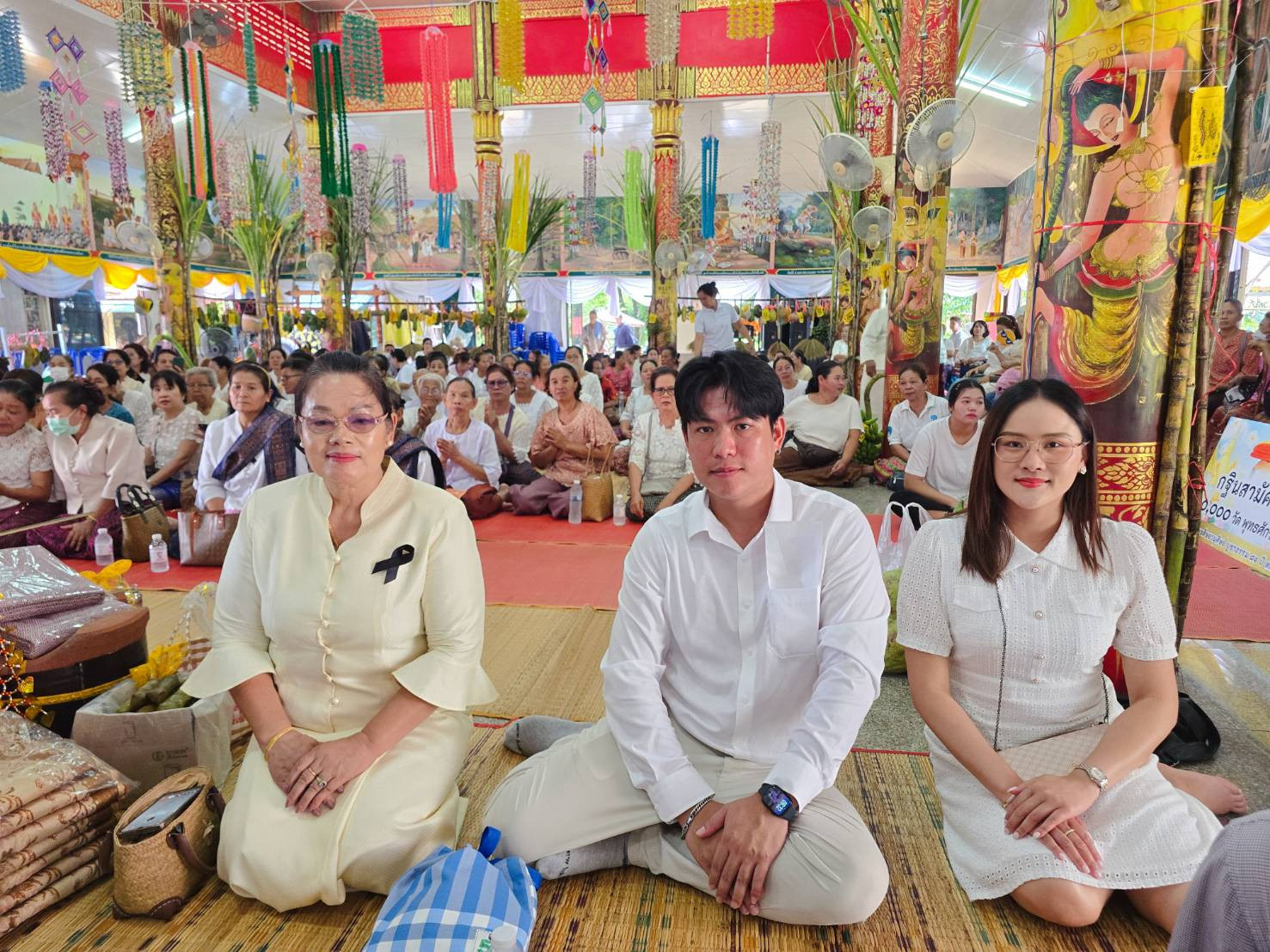 ภาพร่วมพิธีกรรมวัดคำหว้า