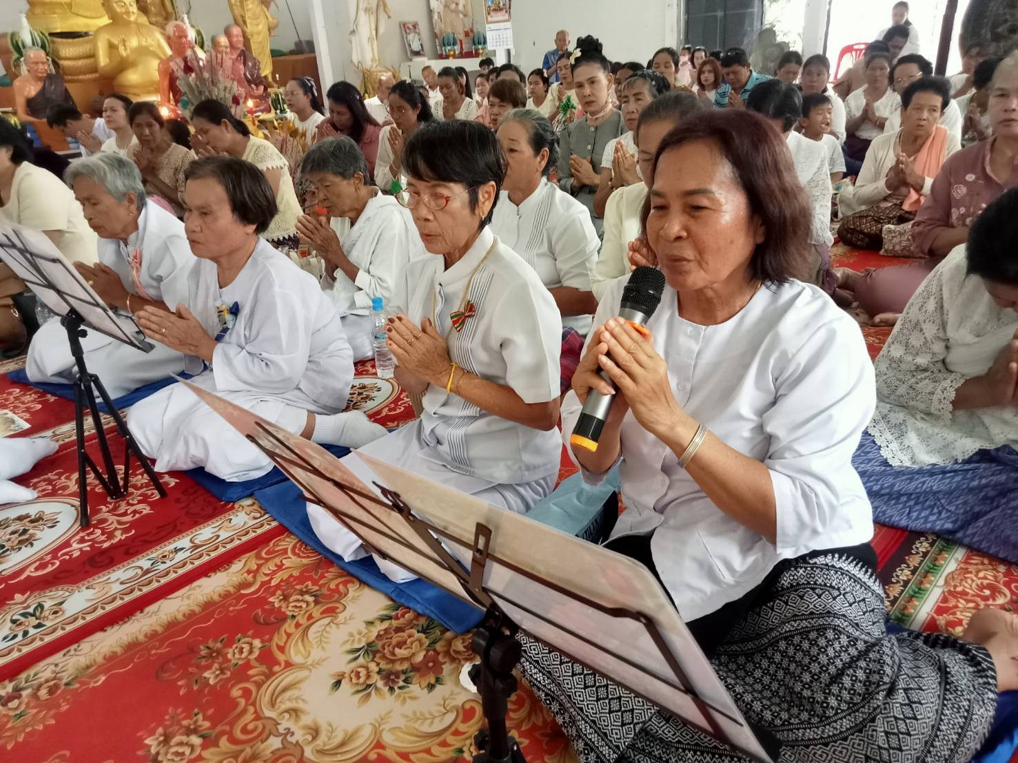 ภาพกล่าวคำถวายกฐินวัดป่าศรีสัตตนาคราช