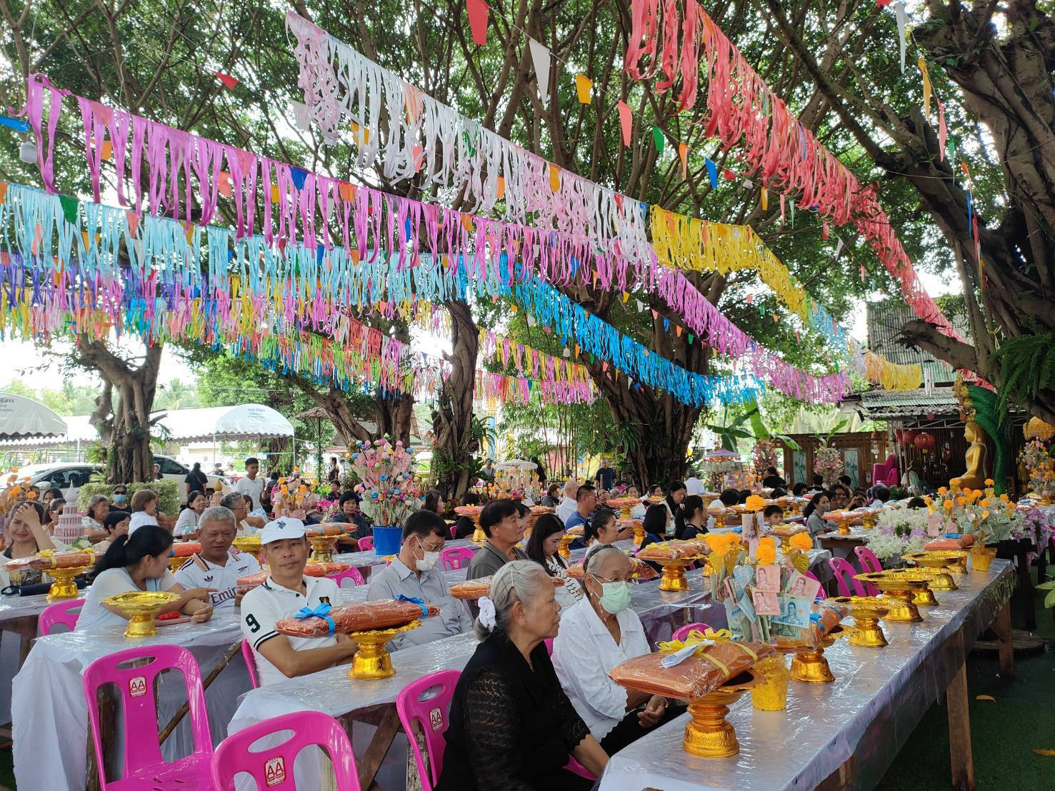 ภาพร่วมพิธีกรรมวัดธรรมวิโรจน์