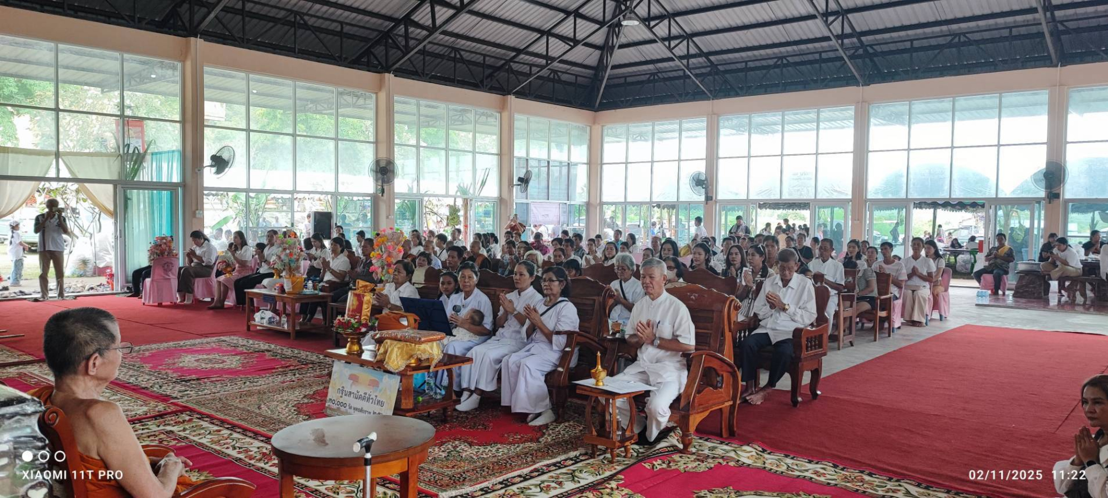 ภาพร่วมพิธีกรรมวัดโป่งยอ