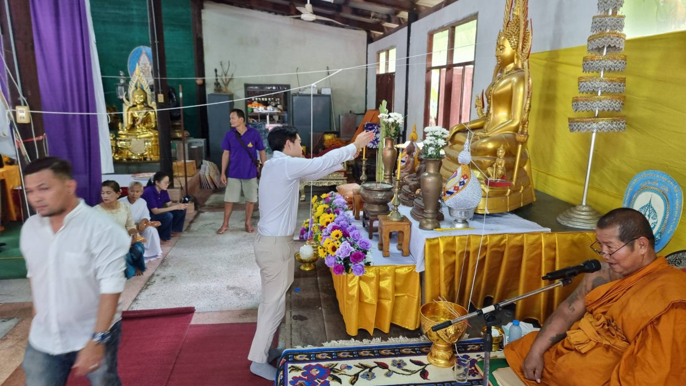 ภาพร่วมพิธีกรรมวัดโรงเข้วนาราม