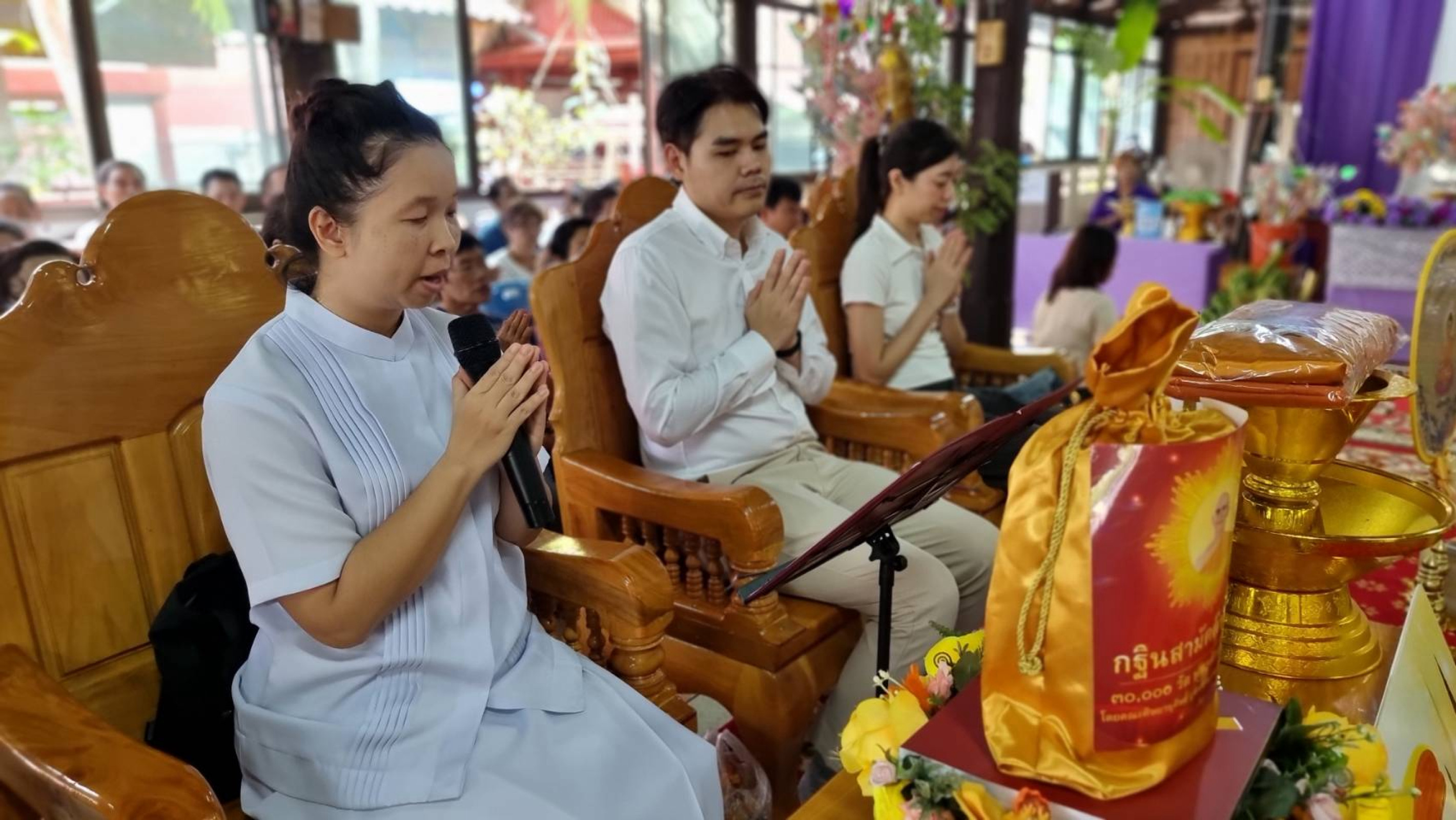 ภาพร่วมพิธีกรรมวัดโรงเข้วนาราม