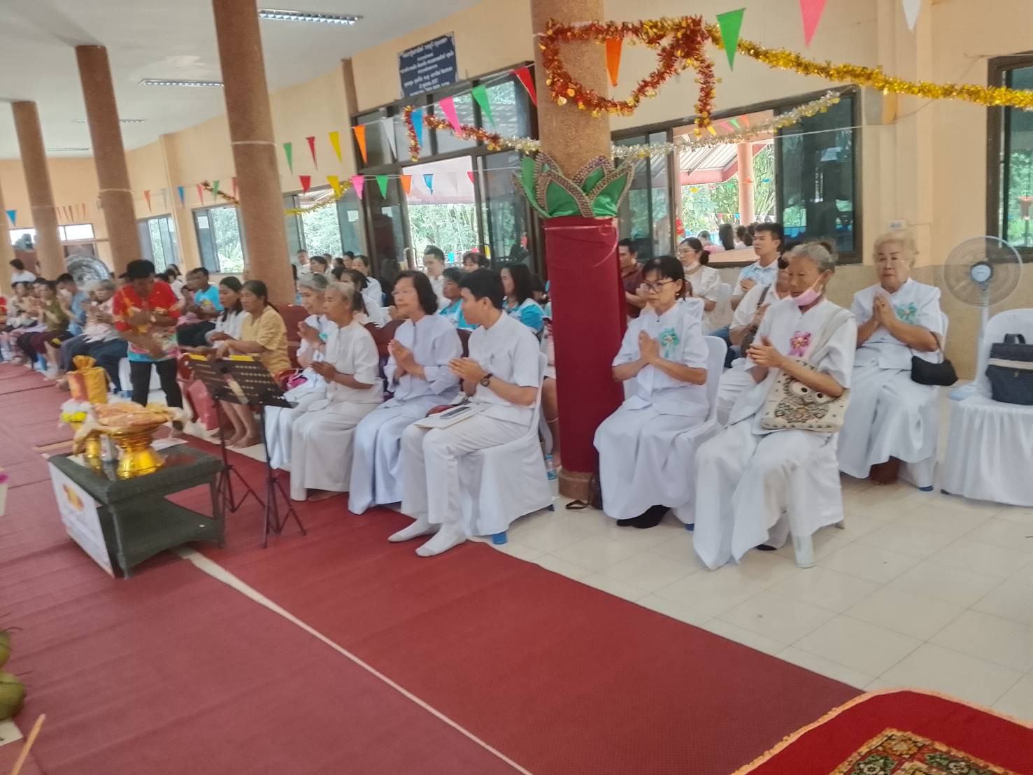 ภาพร่วมพิธีกรรมสำนักสงฆ์บ้านขุนศรี