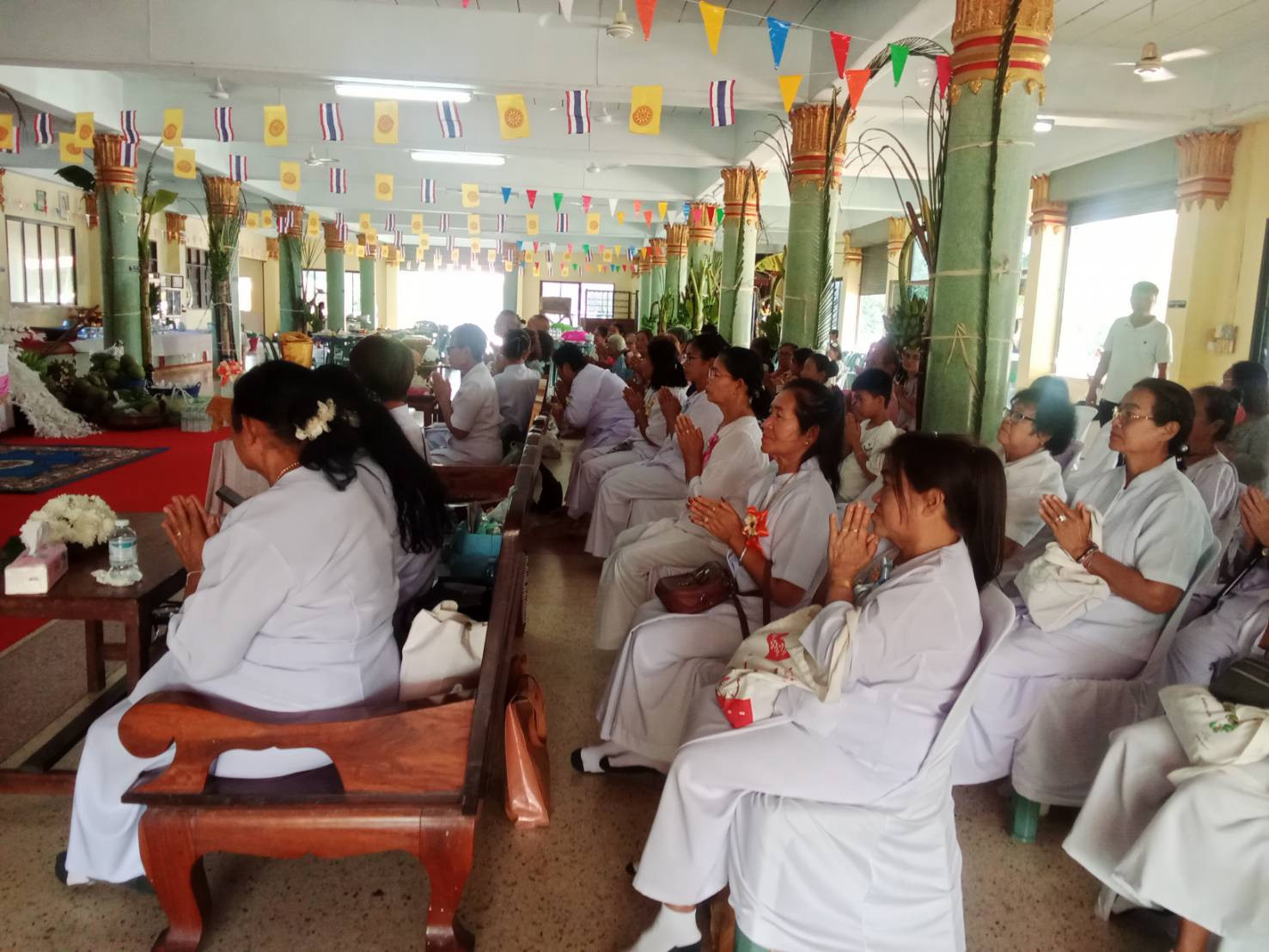 ภาพร่วมพิธีกรรมสำนักสงฆ์บ้านขุนศรี