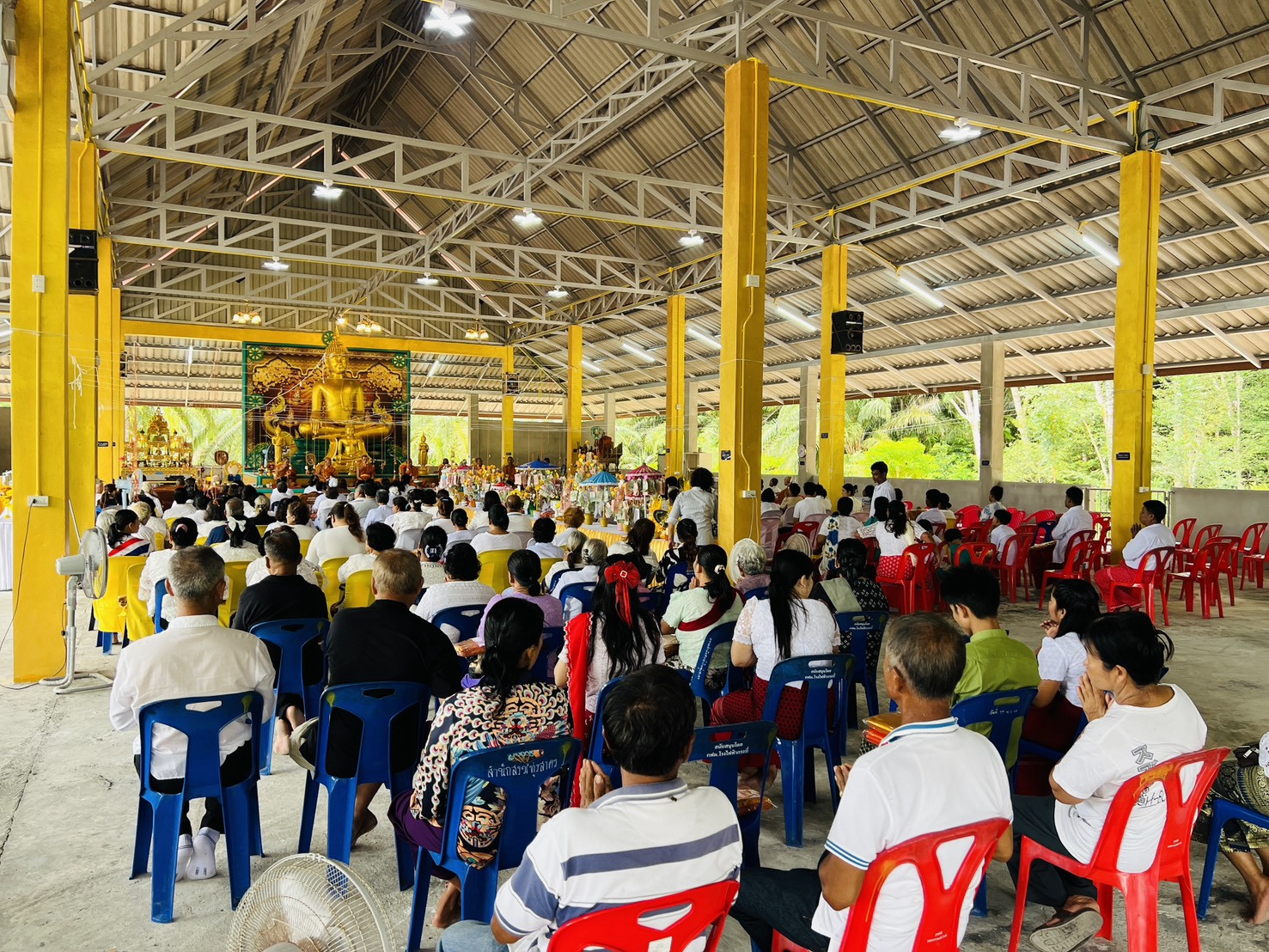 ภาพร่วมพิธีกรรมสำนักสงฆ์บ้านทุ่งสาคร