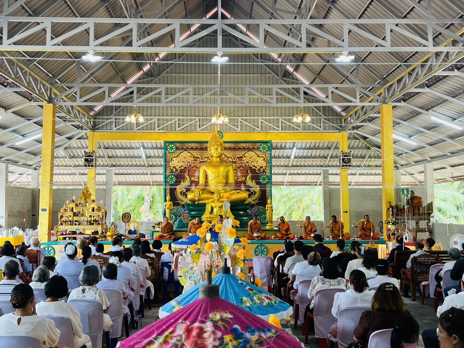 ภาพร่วมพิธีกรรมสำนักสงฆ์บ้านทุ่งสาคร