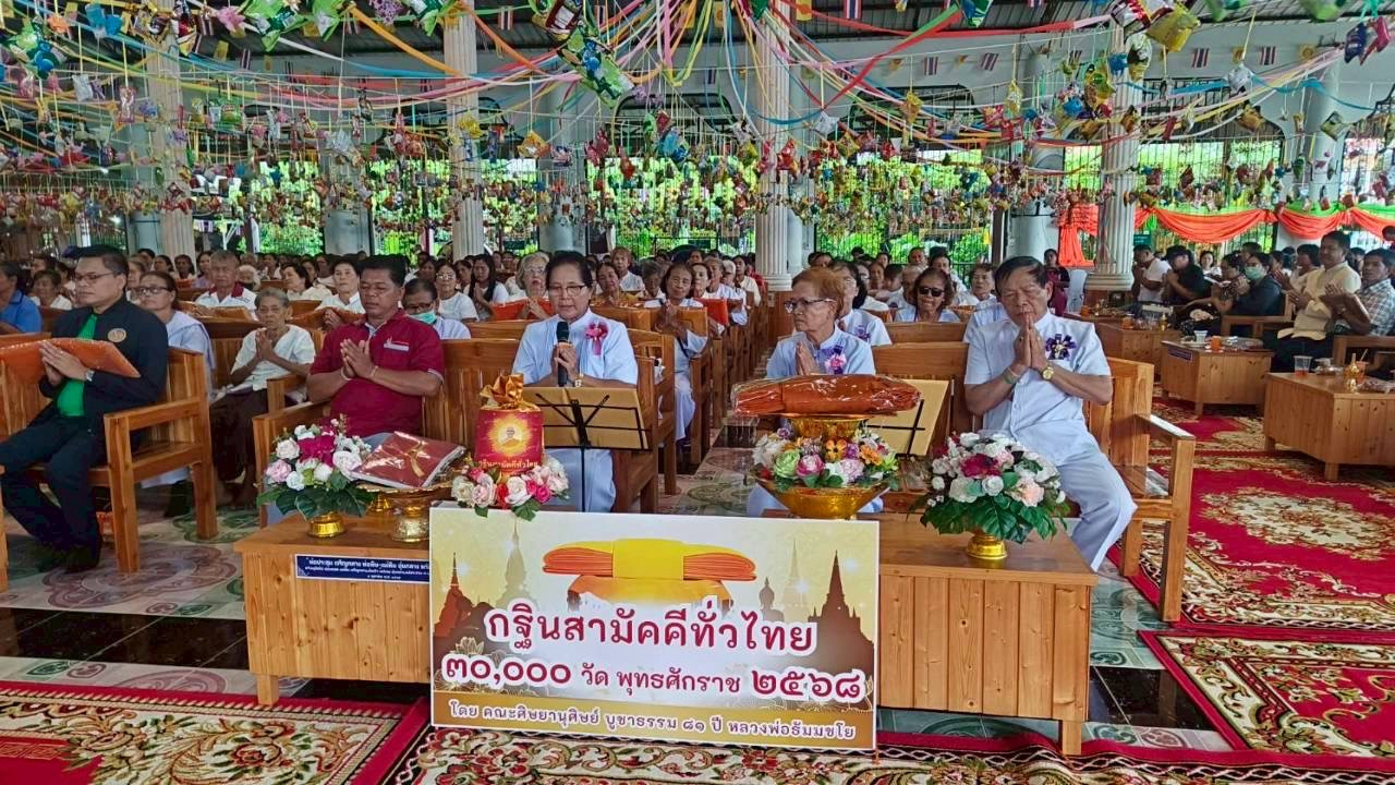 ภาพกล่าวคำถวายกฐินวัดบ้านคูเมือง