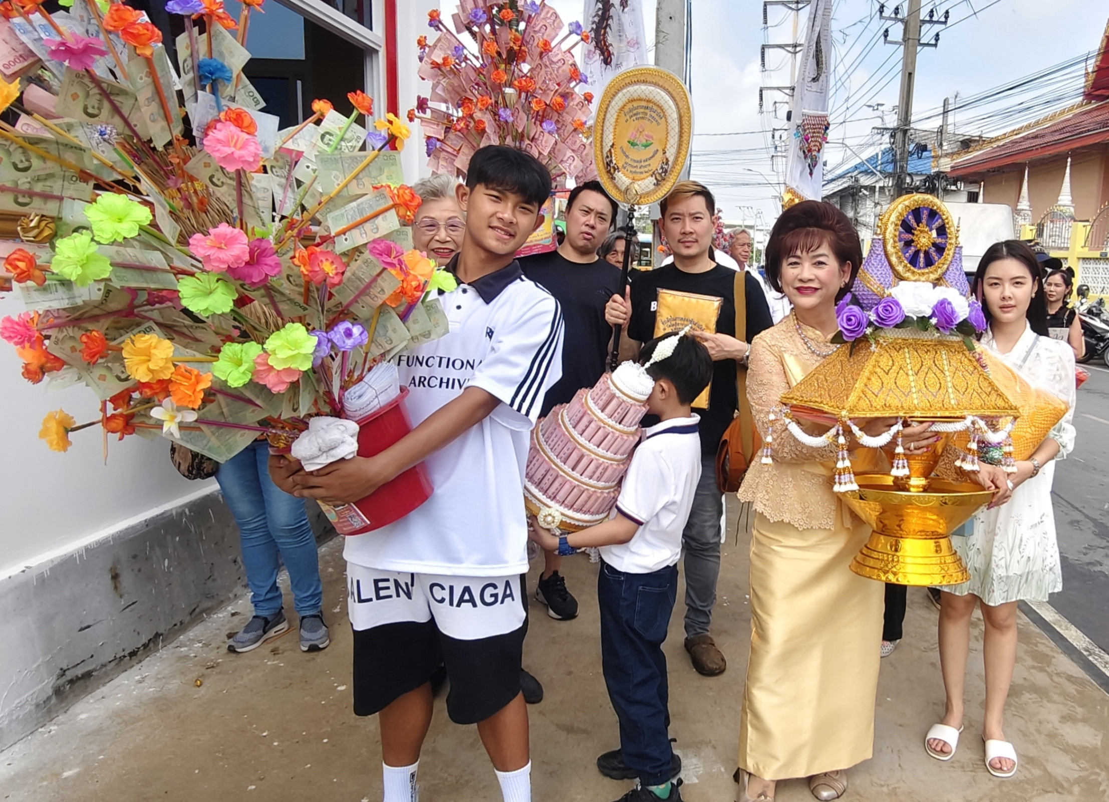 ภาพร่วมพิธีกรรมวัดโพธิยาราม (ทองคง)